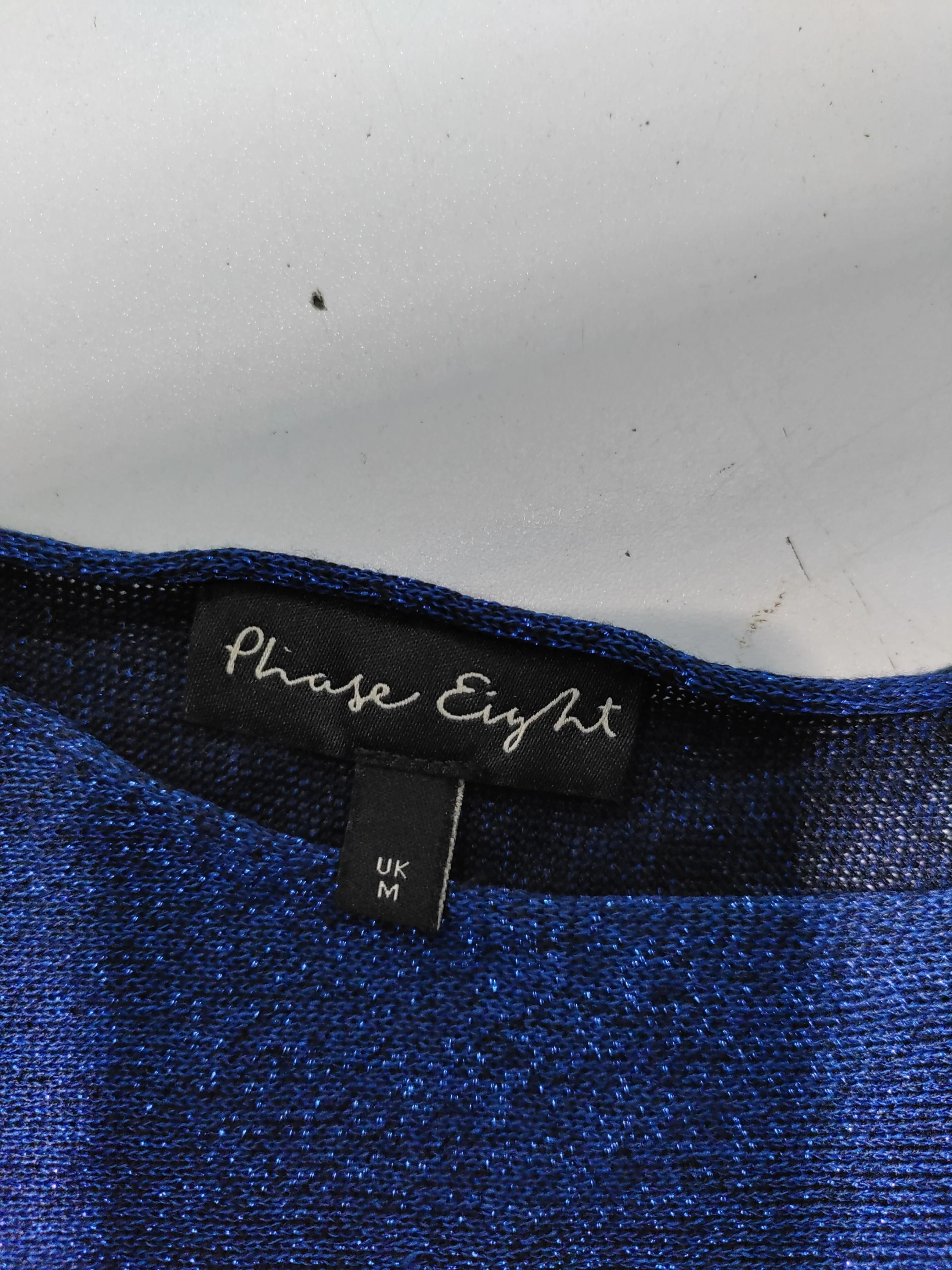 Phase Eight Women's Top M Blue Viscose with Polyester, Other Basic - Image 6