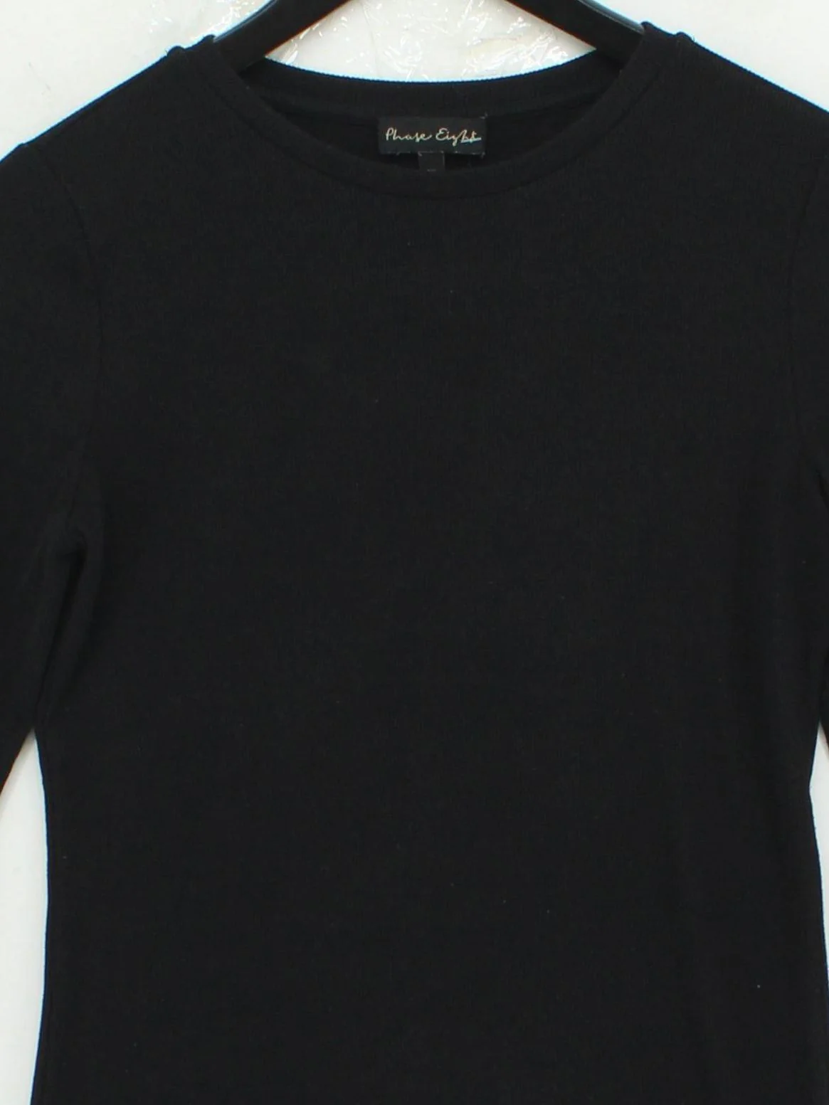 Phase Eight Women's Top UK 8 Black Polyester with Viscose, Elastane Jersey - Image 3