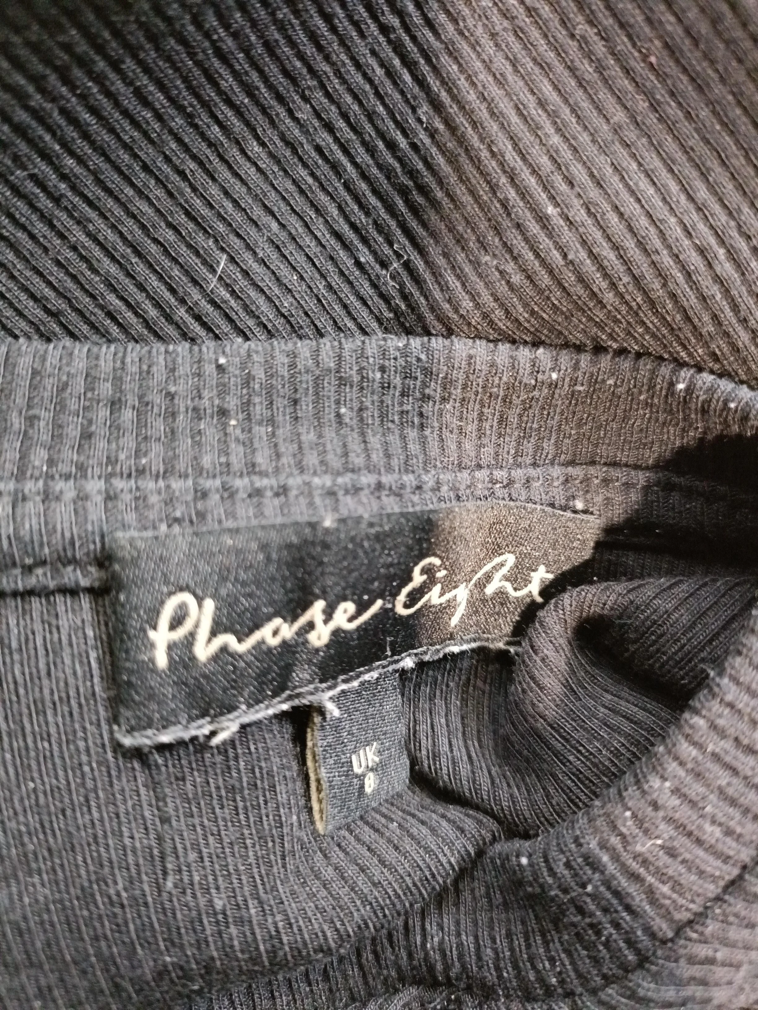 Phase Eight Women's Top UK 8 Black Polyester with Viscose, Elastane Jersey - Image 9