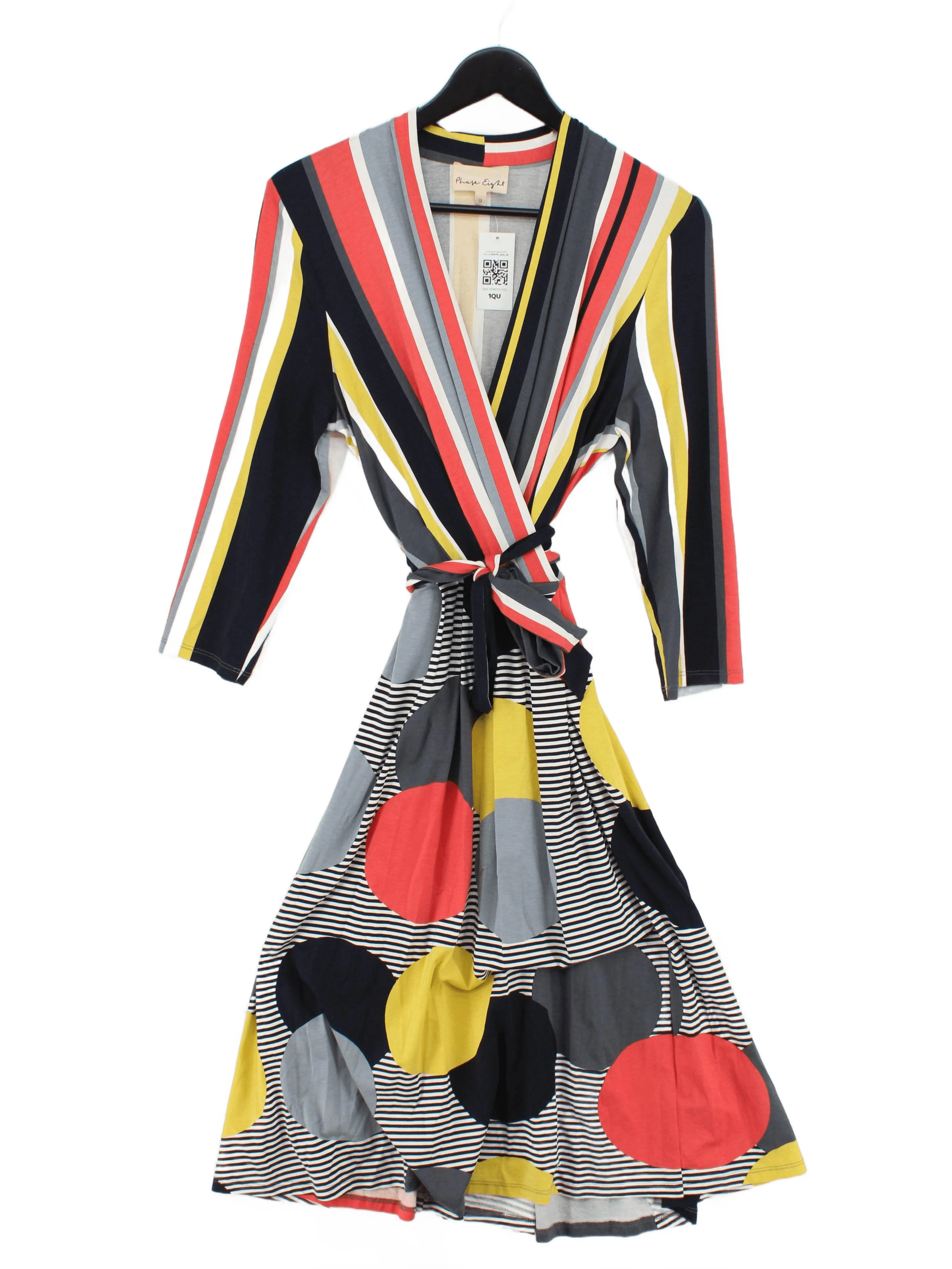 Phase Eight Wrap Midi Dress UK12 in Multi