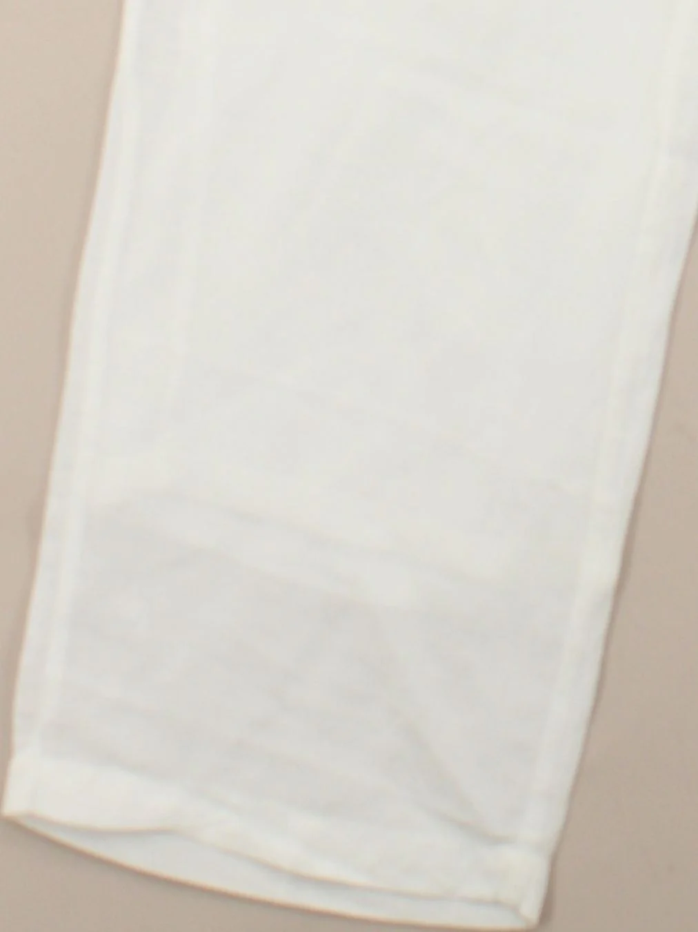 Picadilly Women's Trousers UK 14 White Viscose with Linen Wide-Leg Chino - Image 4