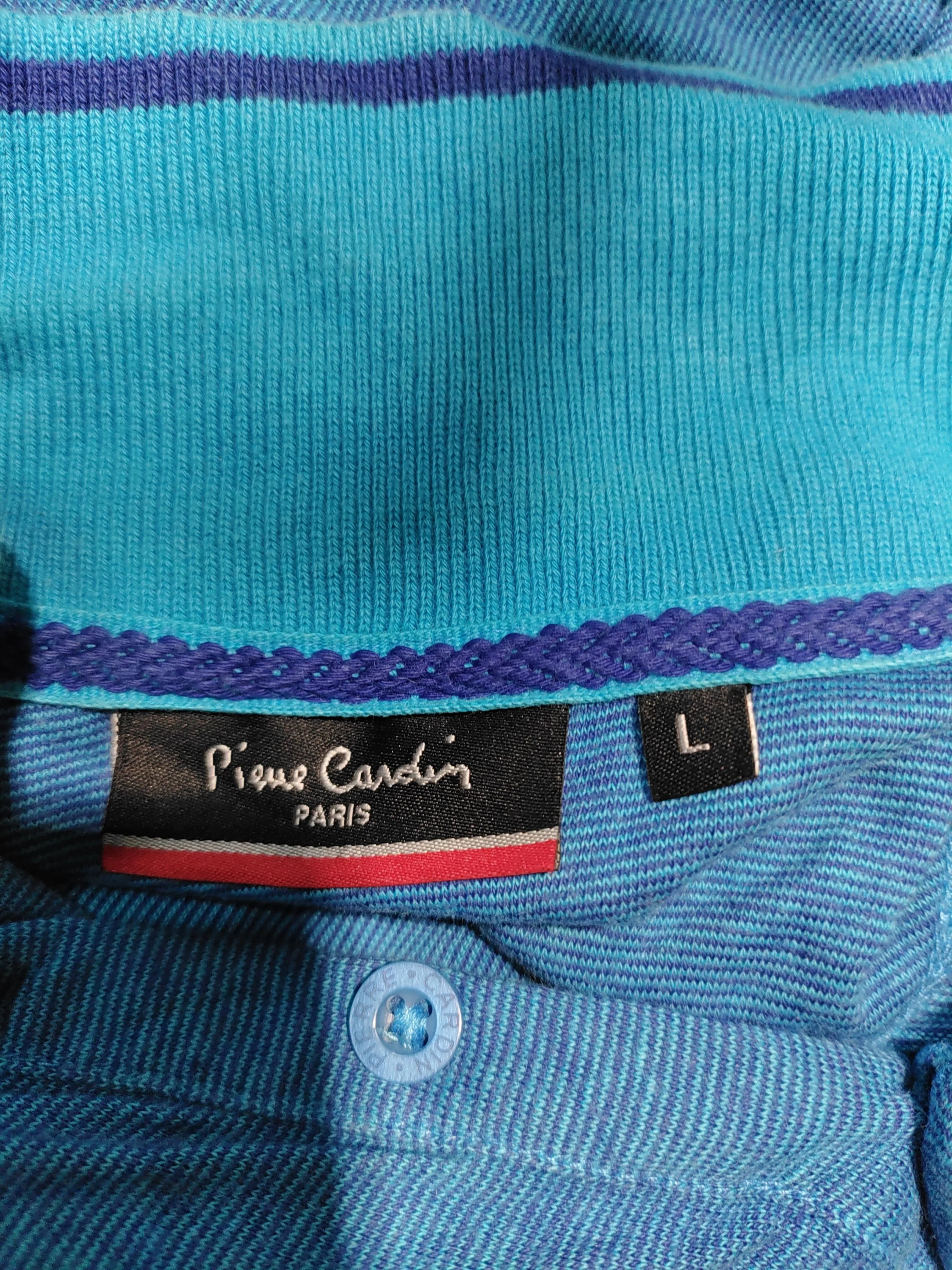 Pierre Cardin Men's Polo L Blue 100% Cotton Basic - Image 5