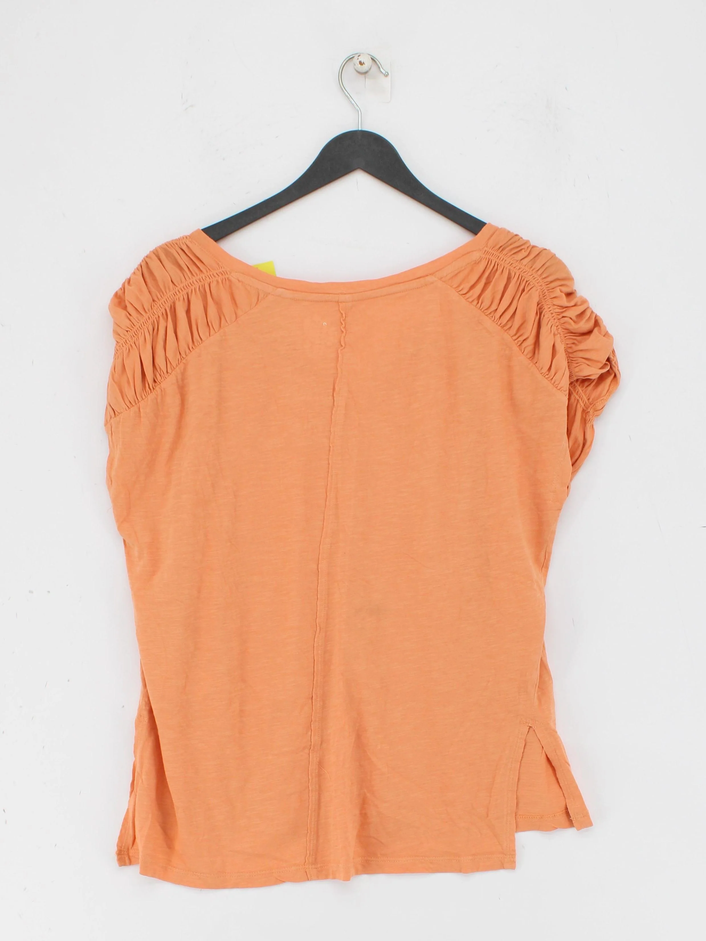Pilcro Women's T-Shirt S Orange 100% Cotton Short Sleeve V-Neck Basic - Image 2