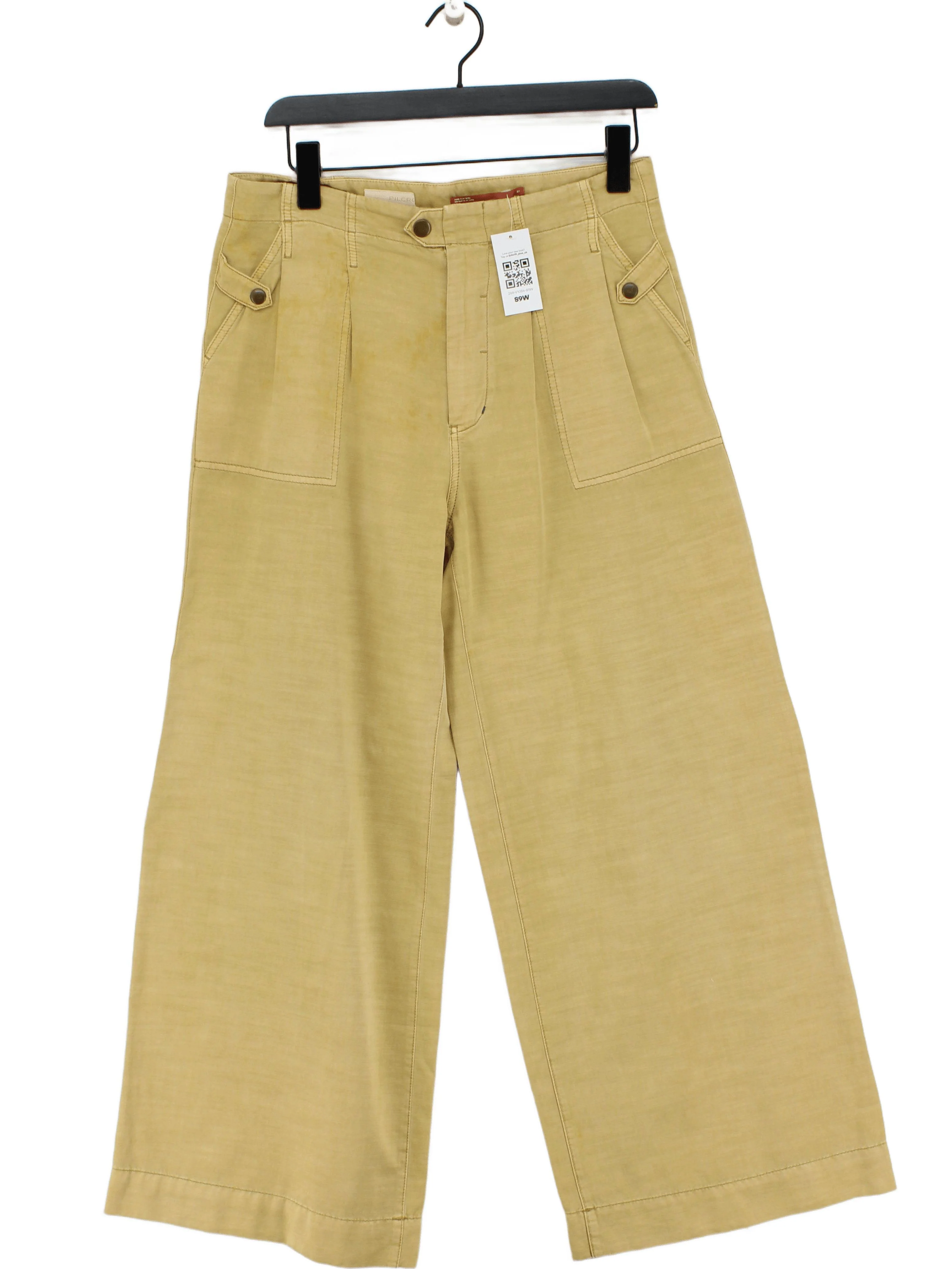 Pilcro Women's Trousers W 27 in Tan Cotton with Viscose, Lyocell Modal Chino