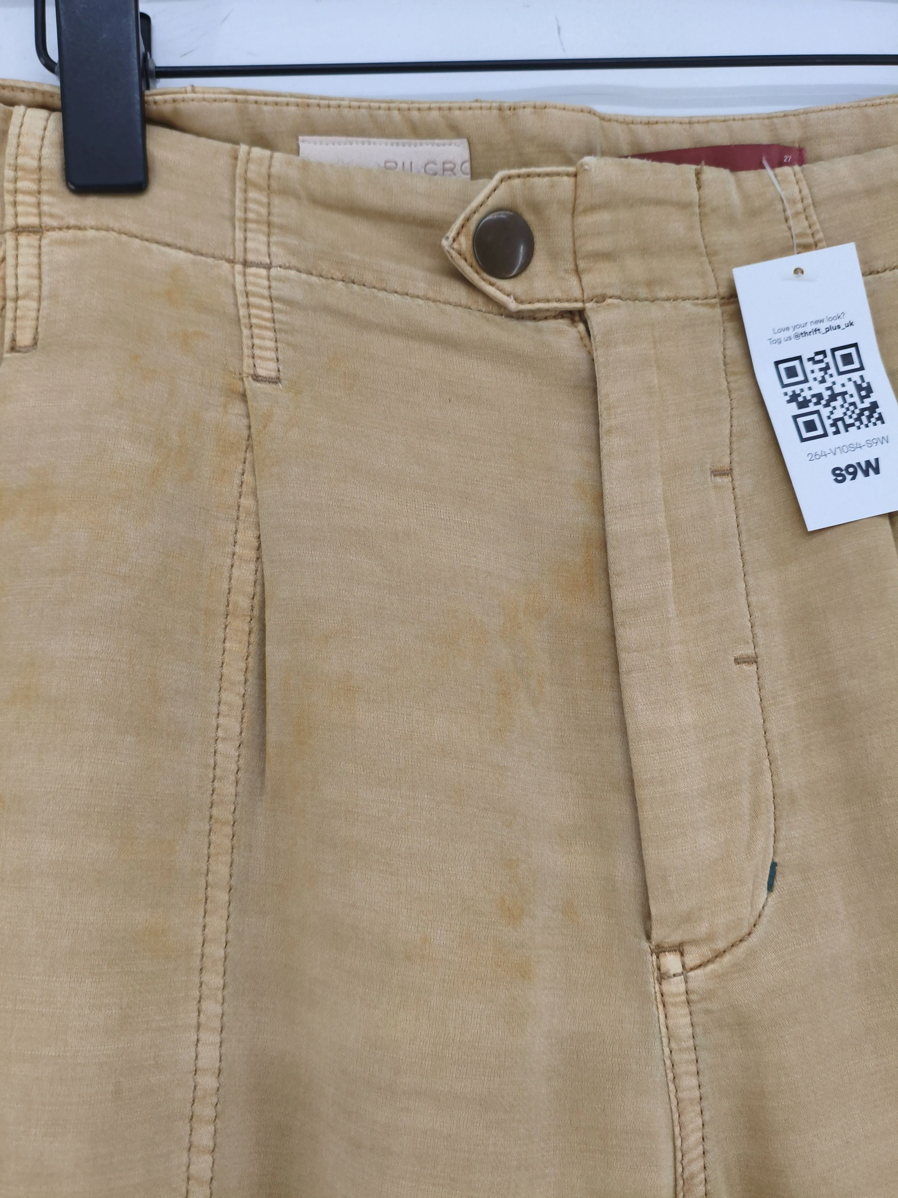 Pilcro Women's Trousers W 27 in Tan Cotton with Viscose, Lyocell Modal Chino - Image 5
