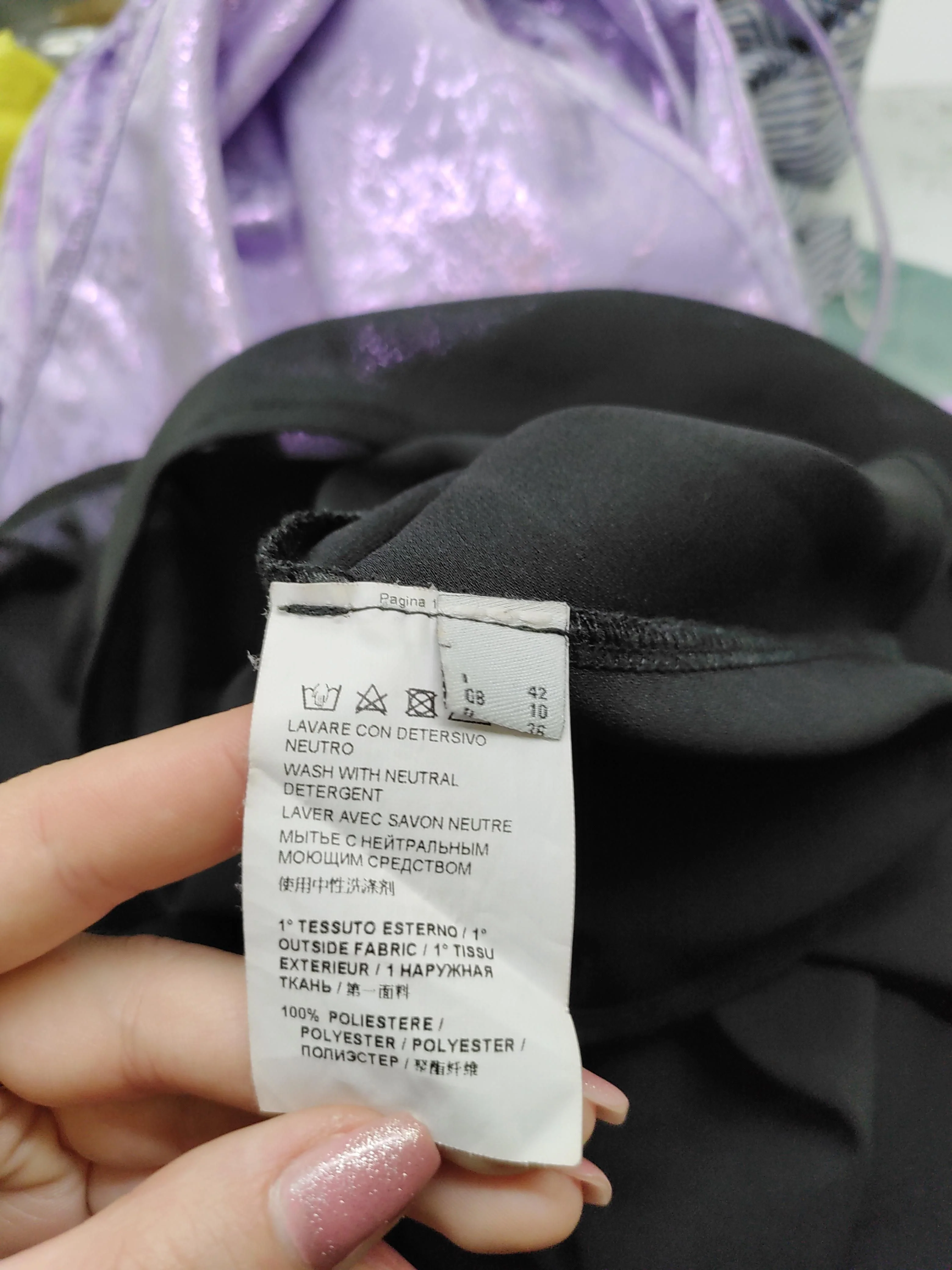 Pinko A-Line Midi Dress UK10 in Black - Image 7