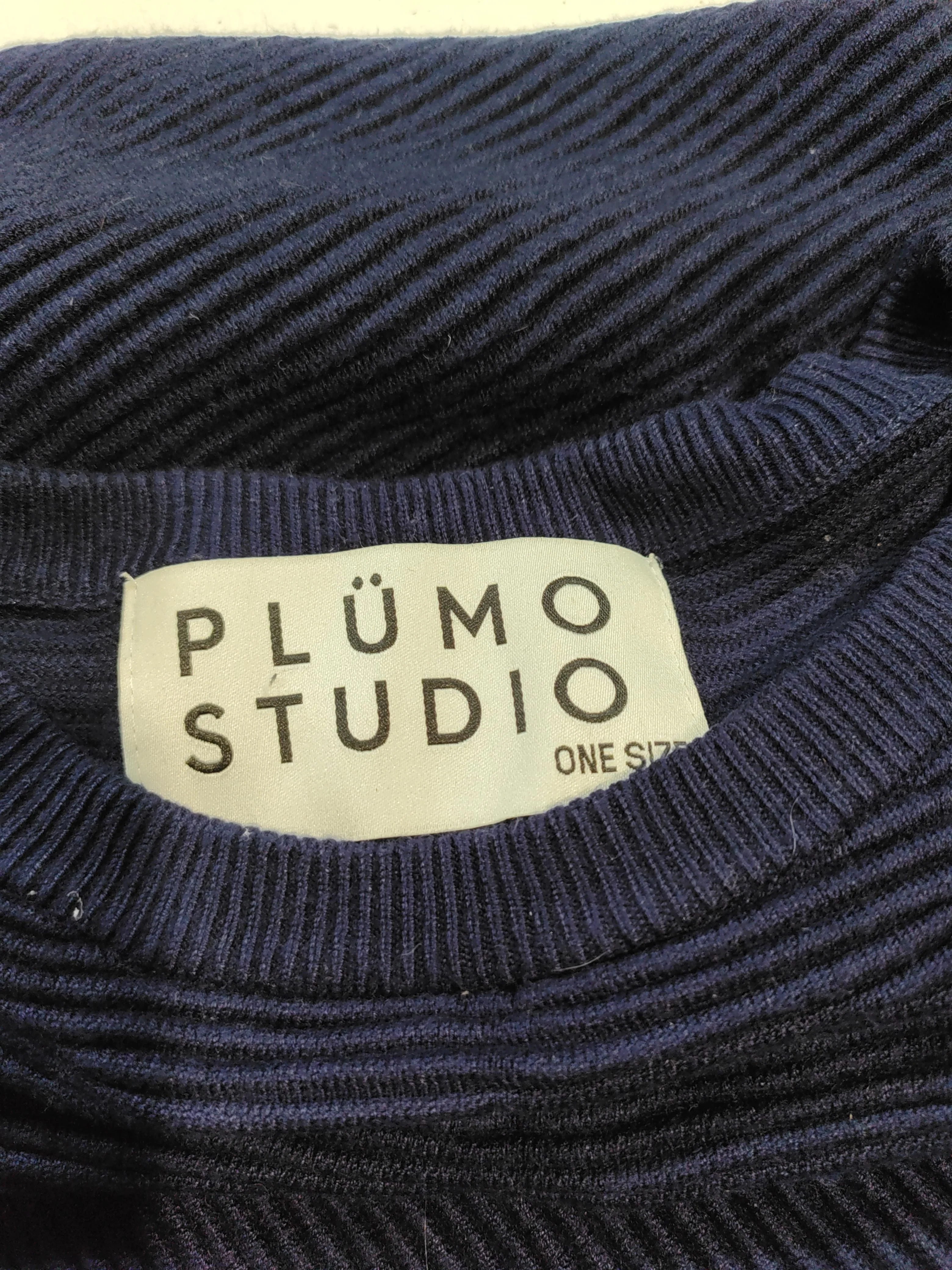 PLUMO STUDIO Women's Jumper Blue Viscose with Nylon Round Neck Pullover - Image 6
