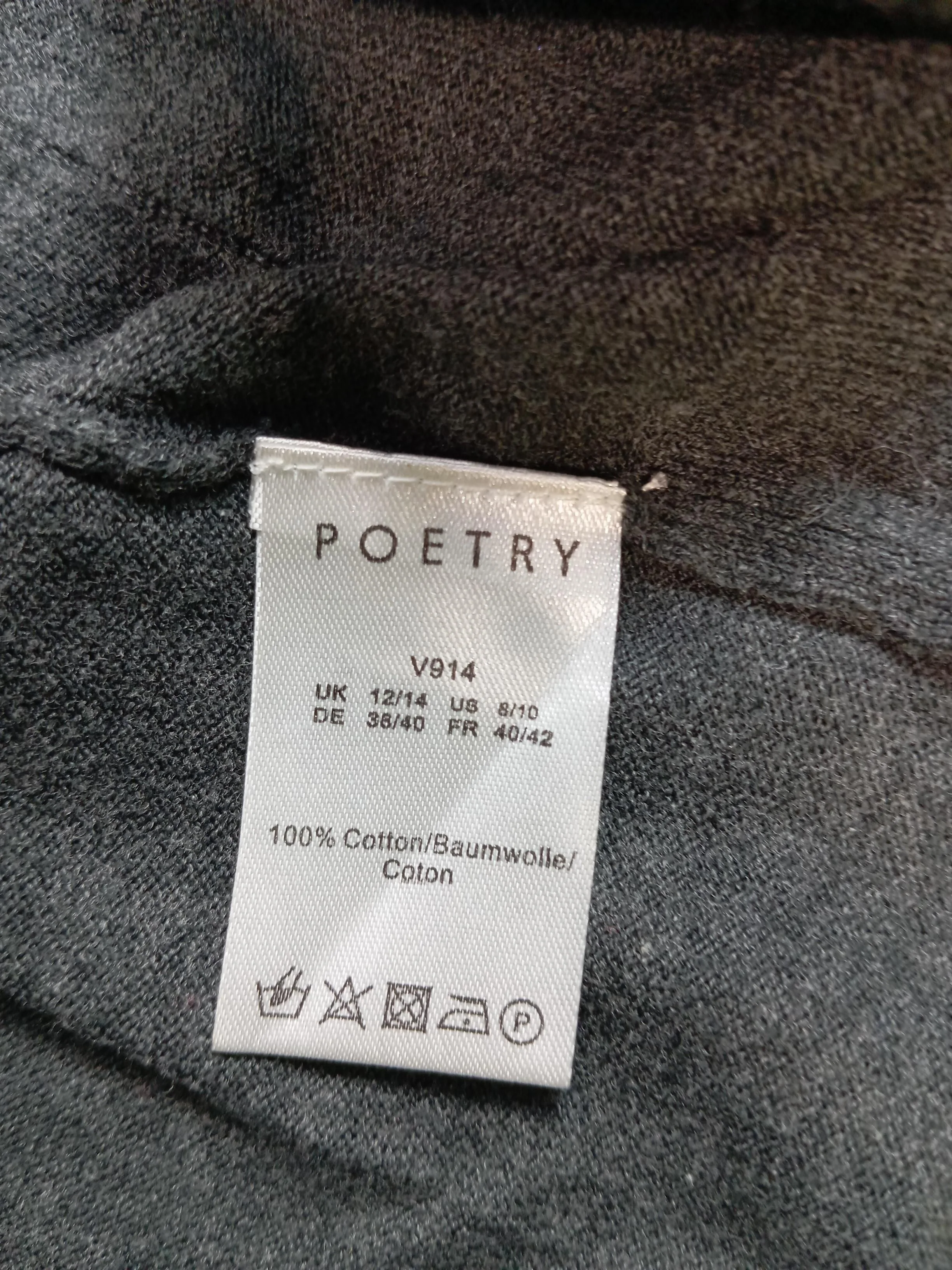 Poetry Women's Cardigan UK 12 Multi 100% Cotton V-Neck Cardigan - Image 6