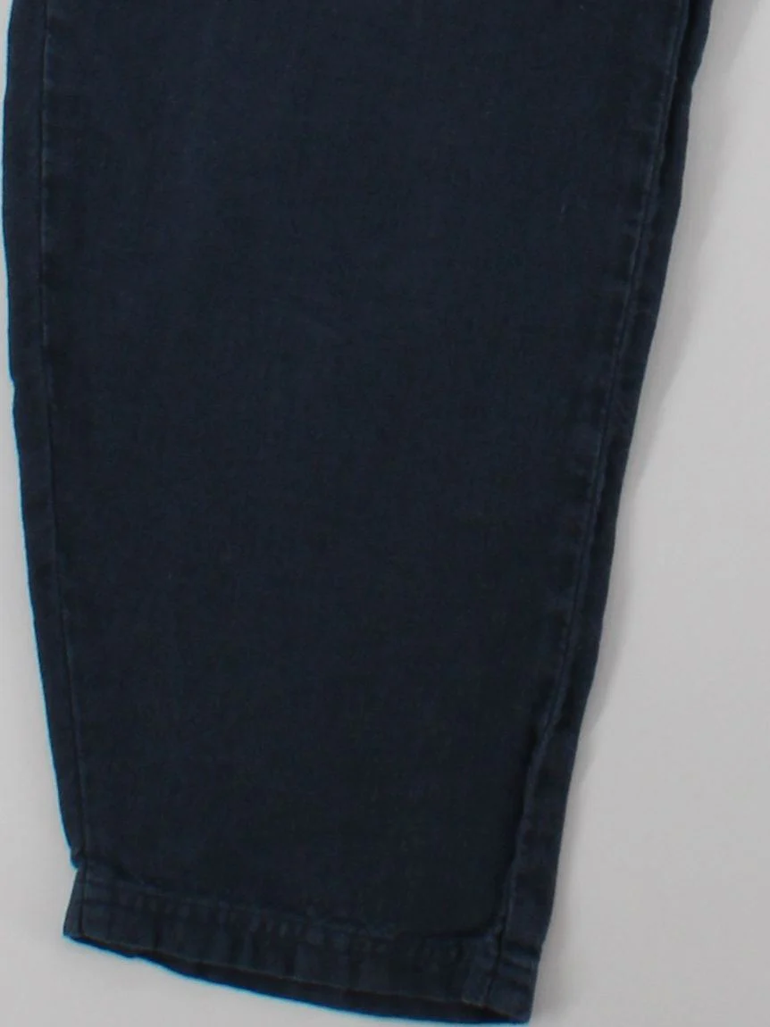 Poetry Women's Trousers UK 14 Blue 100% Linen Tapered Cropped - Image 4