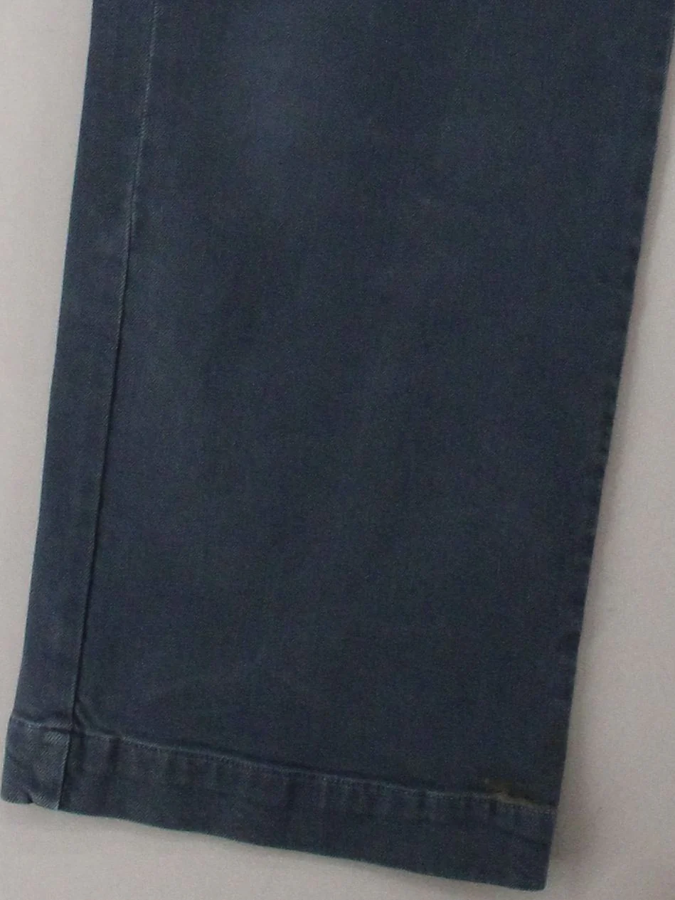 Poetry Women's Trousers UK 14 Blue Cotton with Elastane, Cotton Wide-Leg Chino - Image 4