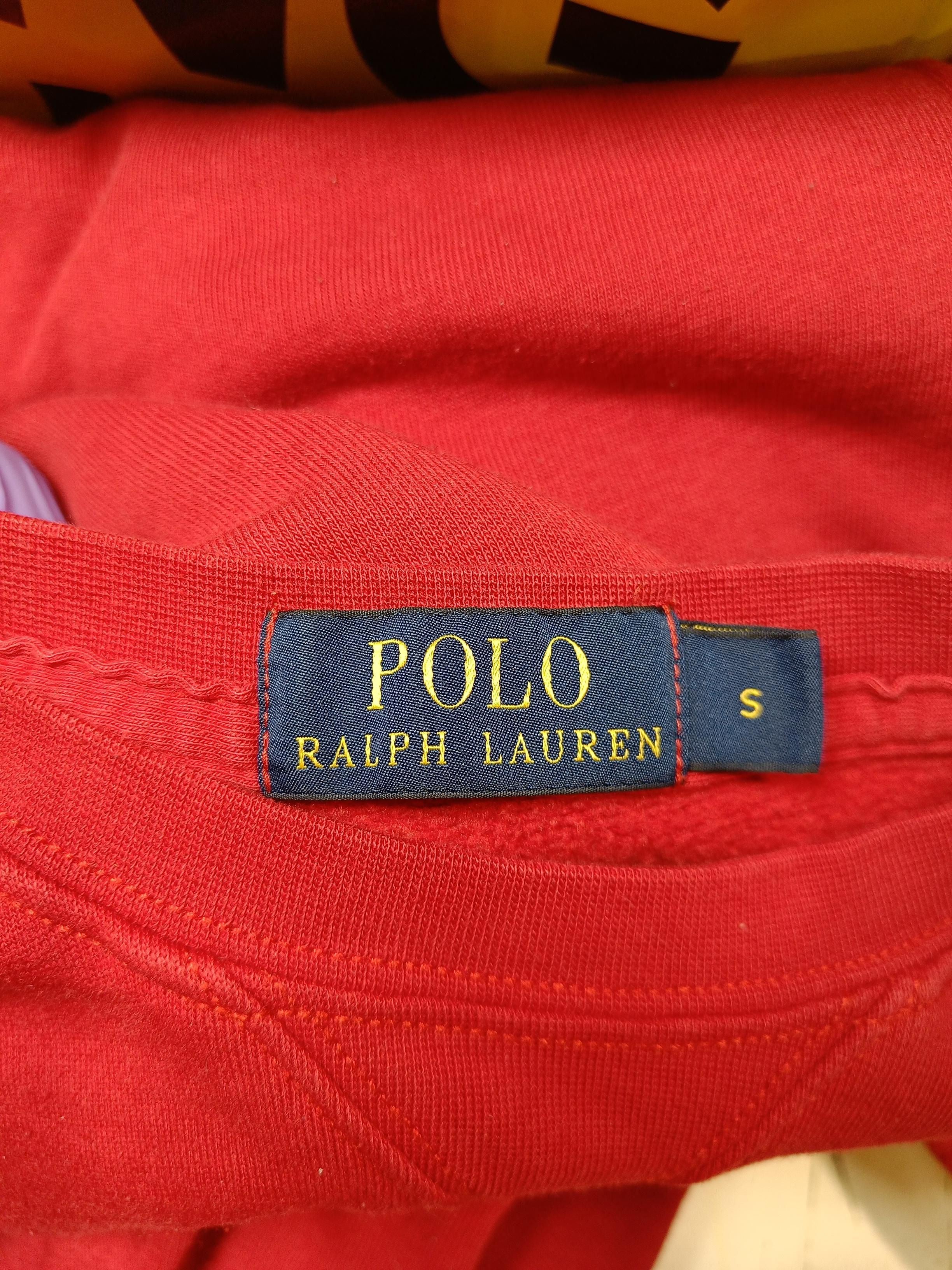 Polo Ralph Lauren Men's Hoodie S Red Cotton with Polyester, Viscose Pullover - Image 9