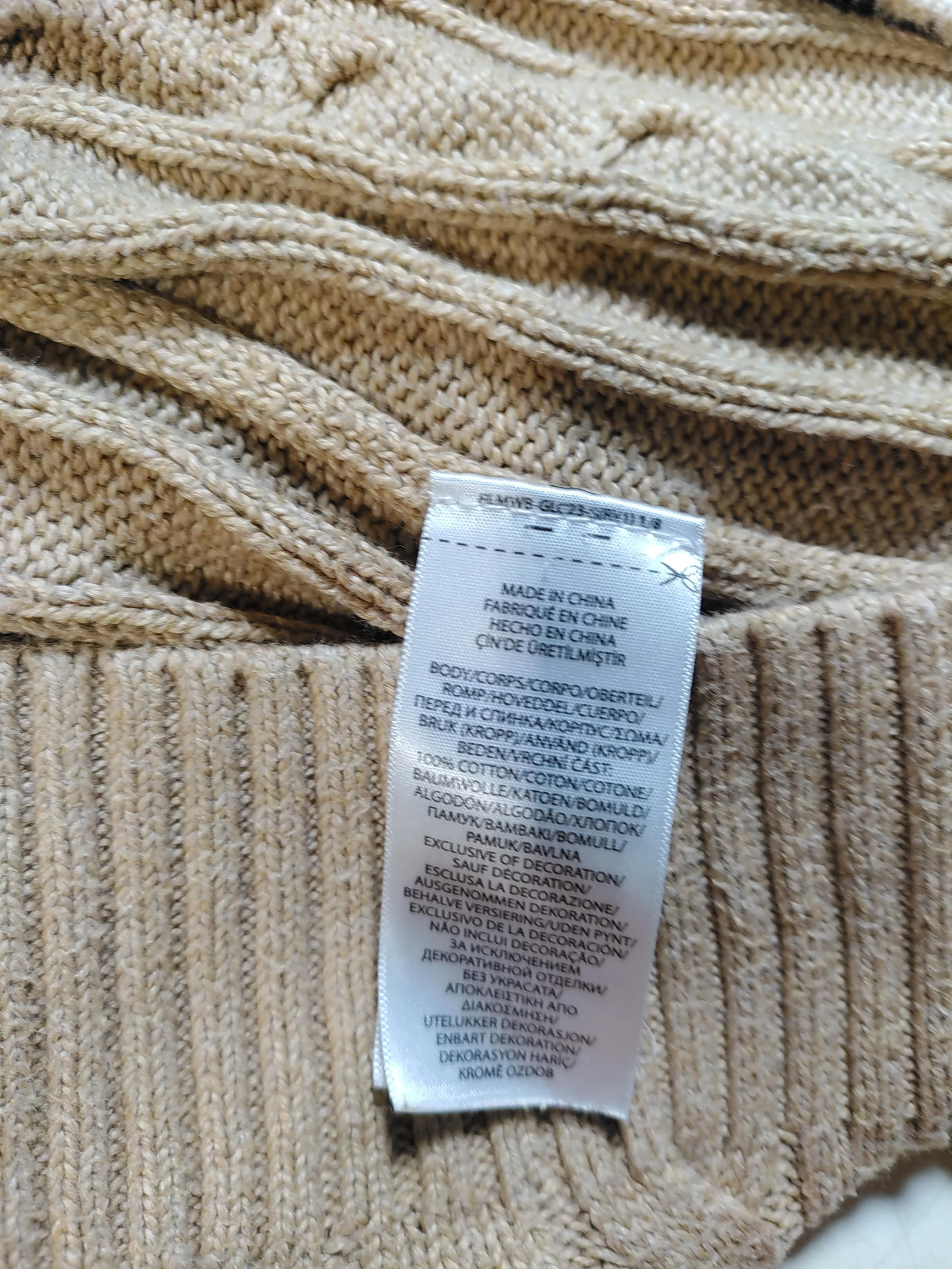 Polo Ralph Lauren Men's Jumper L Cream 100% Cotton Crew Neck Pullover - Image 6