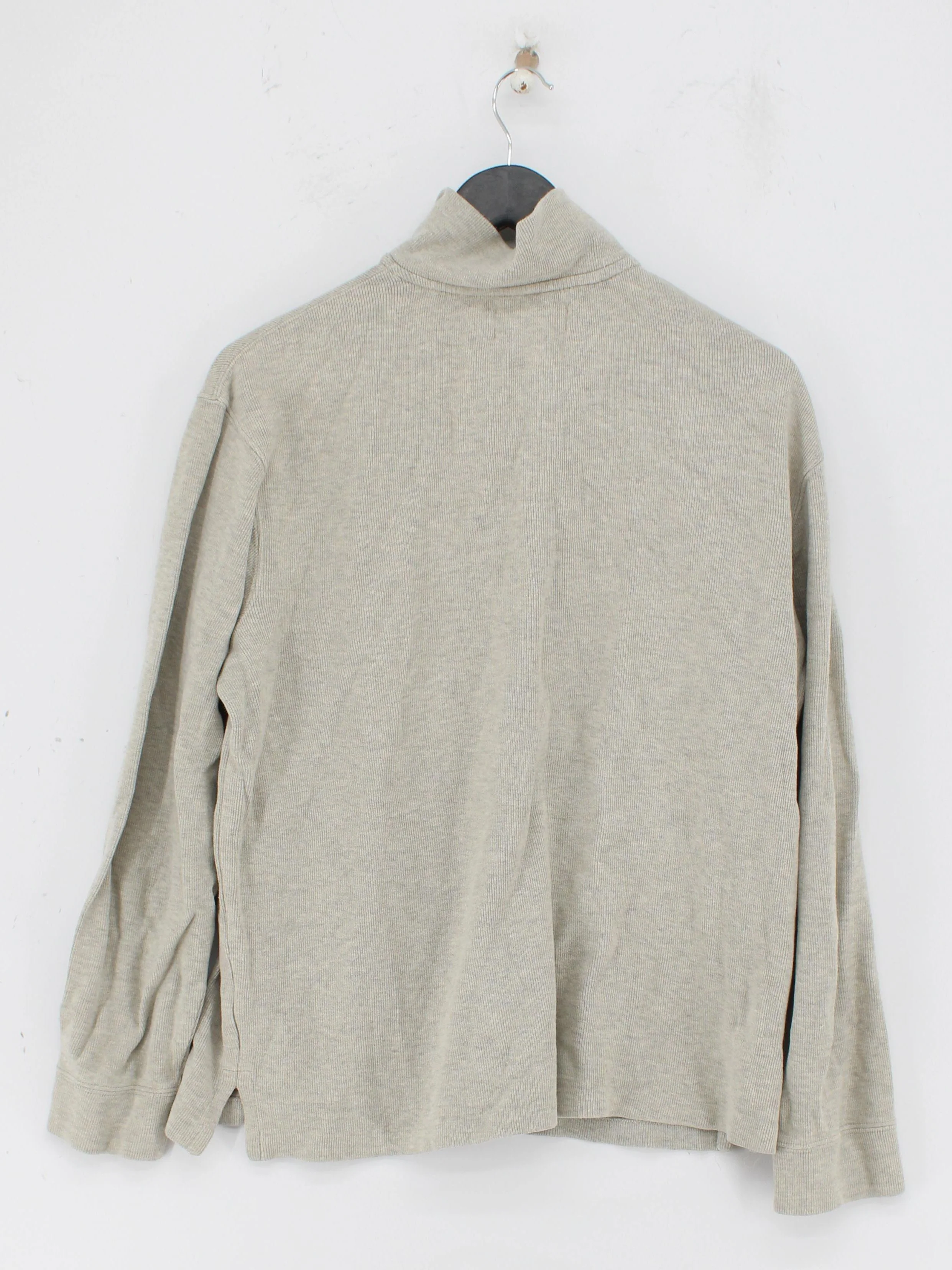 Polo Ralph Lauren Men's Jumper L Cream 100% Cotton High Neck Pullover - Image 2