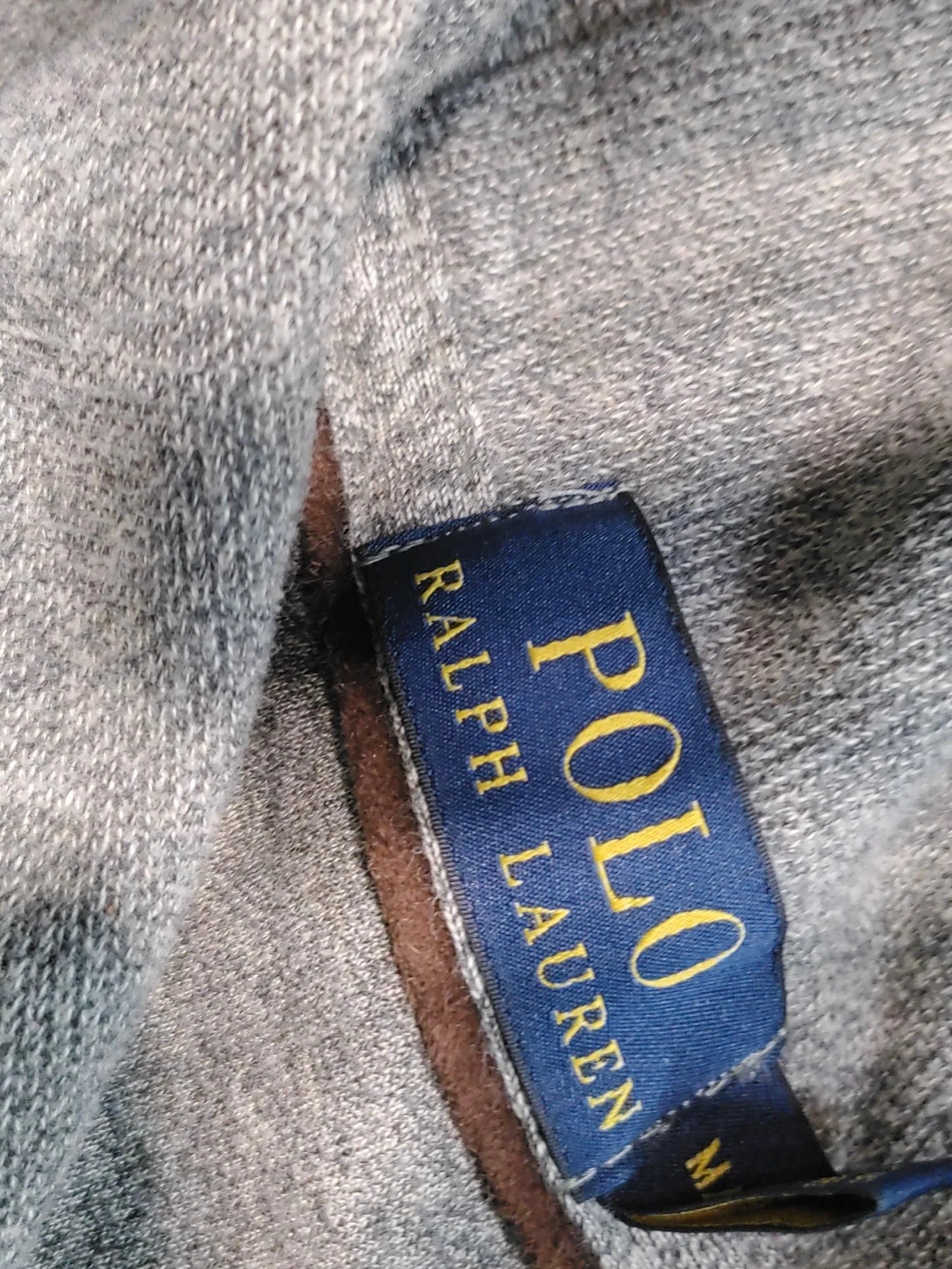 Polo Ralph Lauren Men's Jumper M Grey 100% Cotton Roll Neck Pullover - Image 5