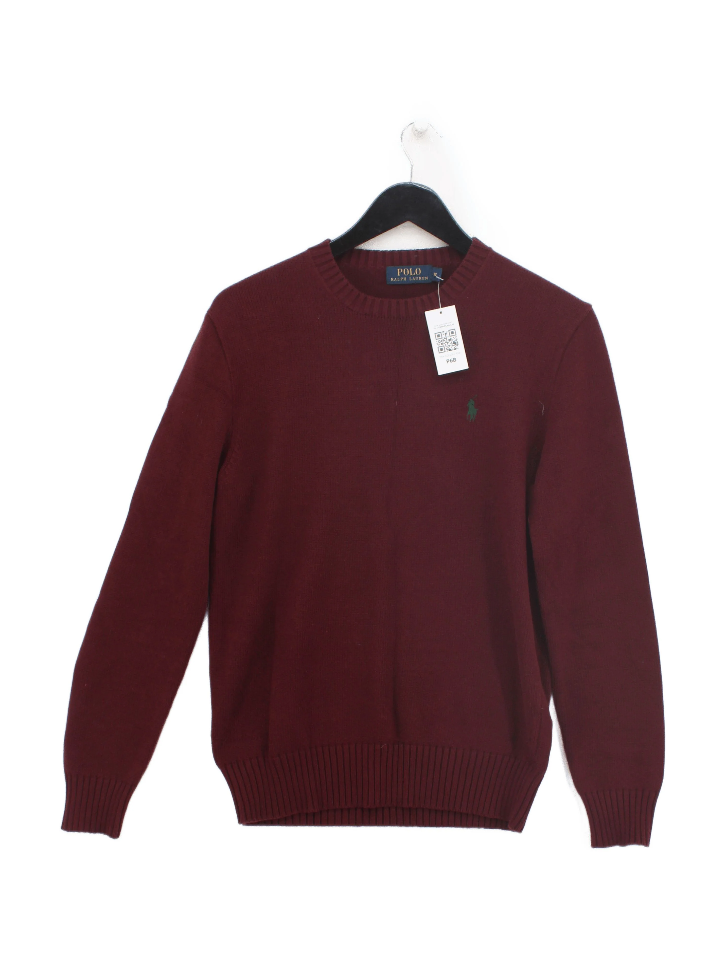 Polo Ralph Lauren Men's Jumper XS Red 100% Cotton Round Neck Pullover