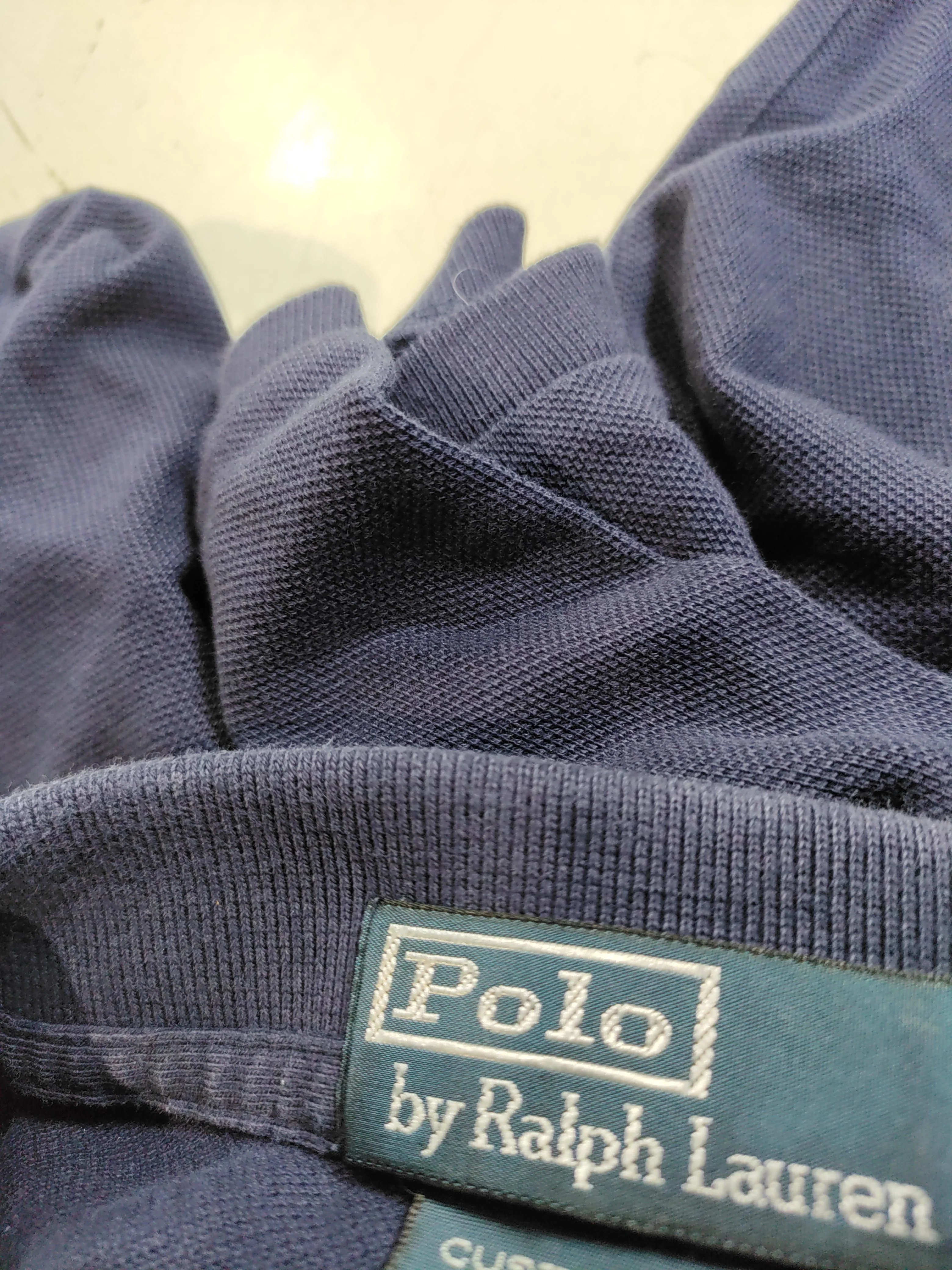 Polo Ralph Lauren Men's Polo L Blue 100% Cotton Basic - Image 6