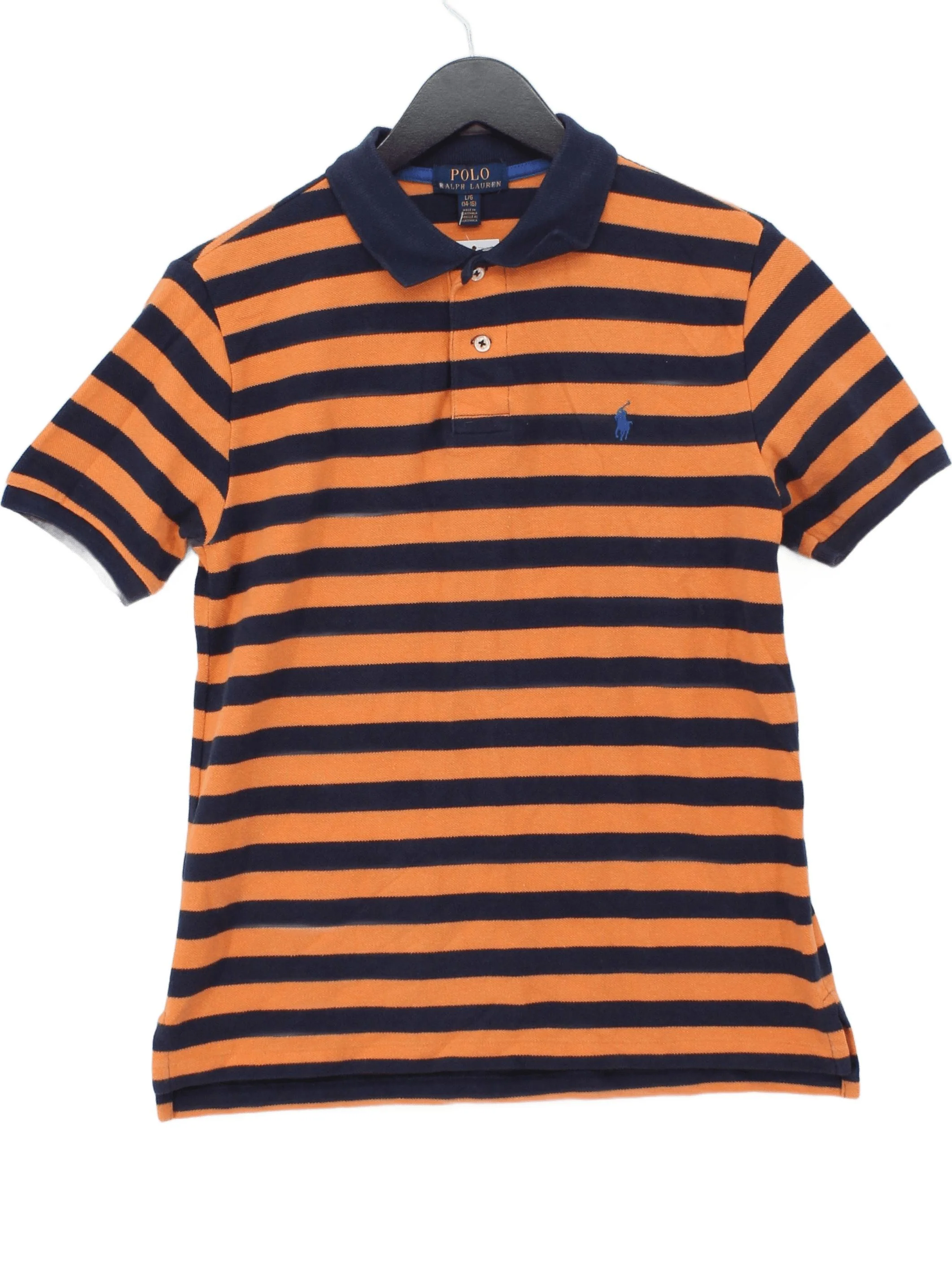 Polo Ralph Lauren Men's Polo L Multi Striped 100% Cotton Basic