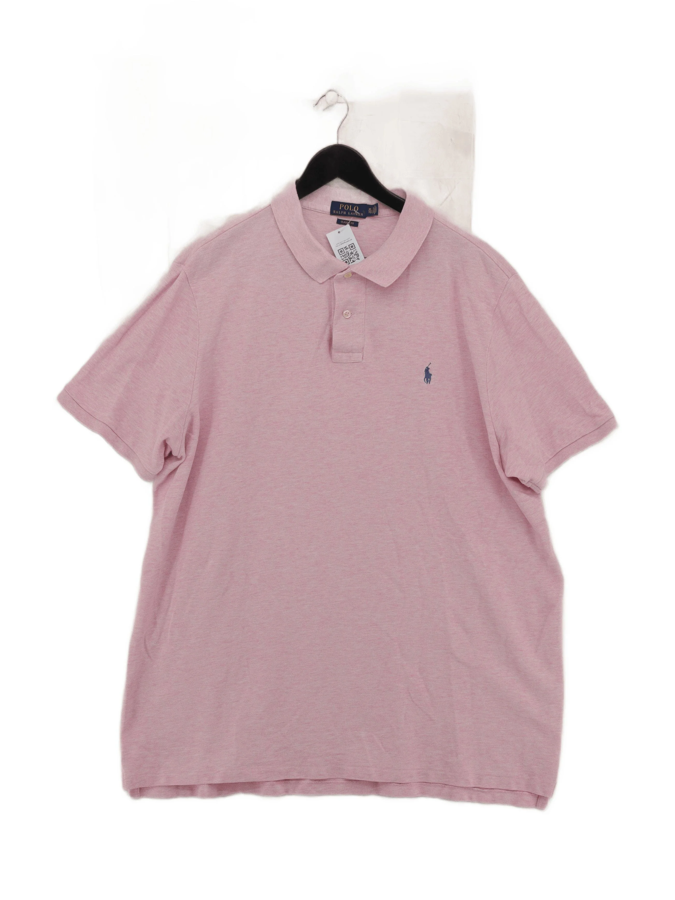 Polo Ralph Lauren Men's Polo XL Pink 100% Cotton Basic