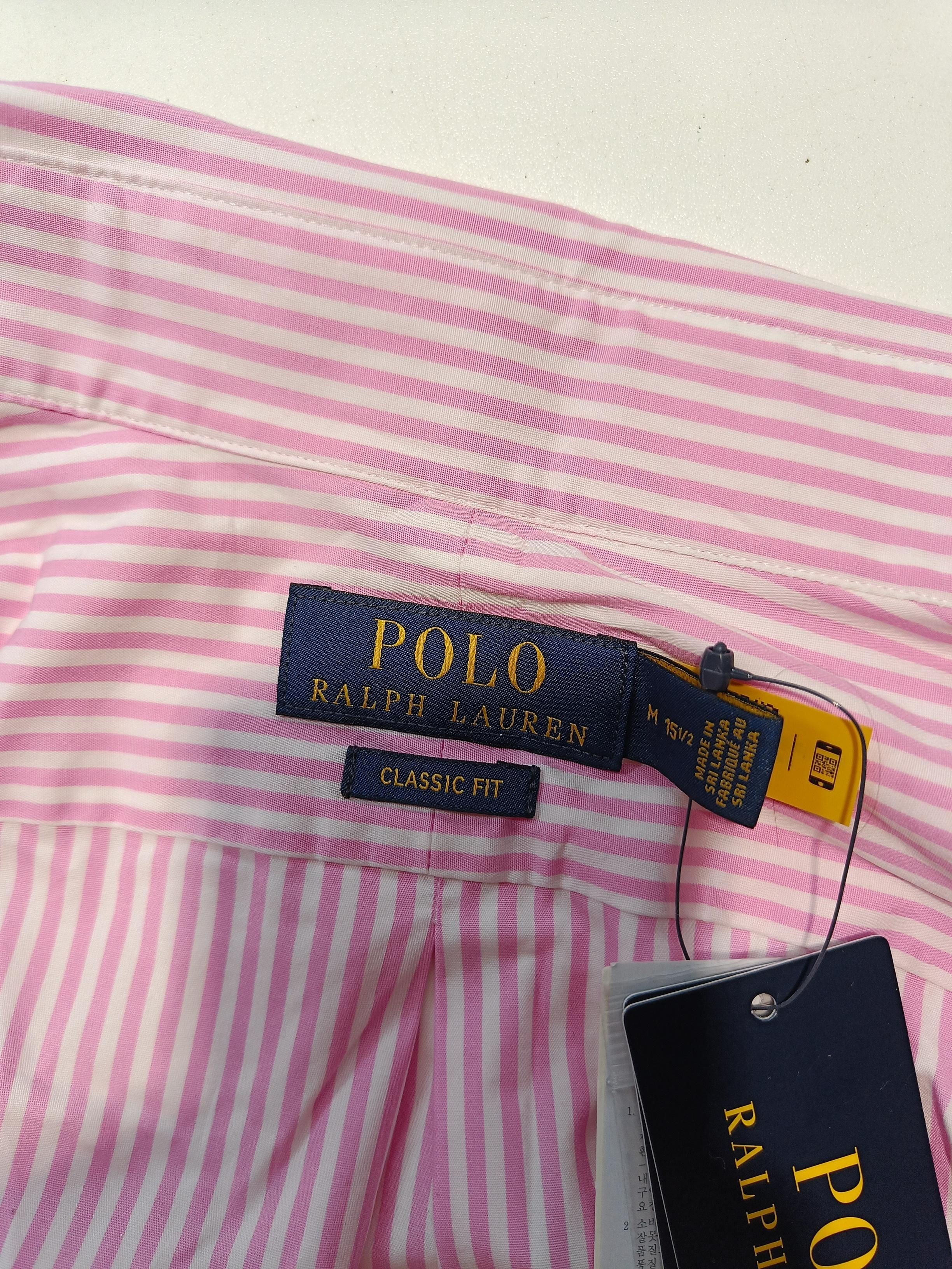 Polo Ralph Lauren Men's Shirt Collar: 15.5 in Pink Cotton with Elastane Basic - Image 5