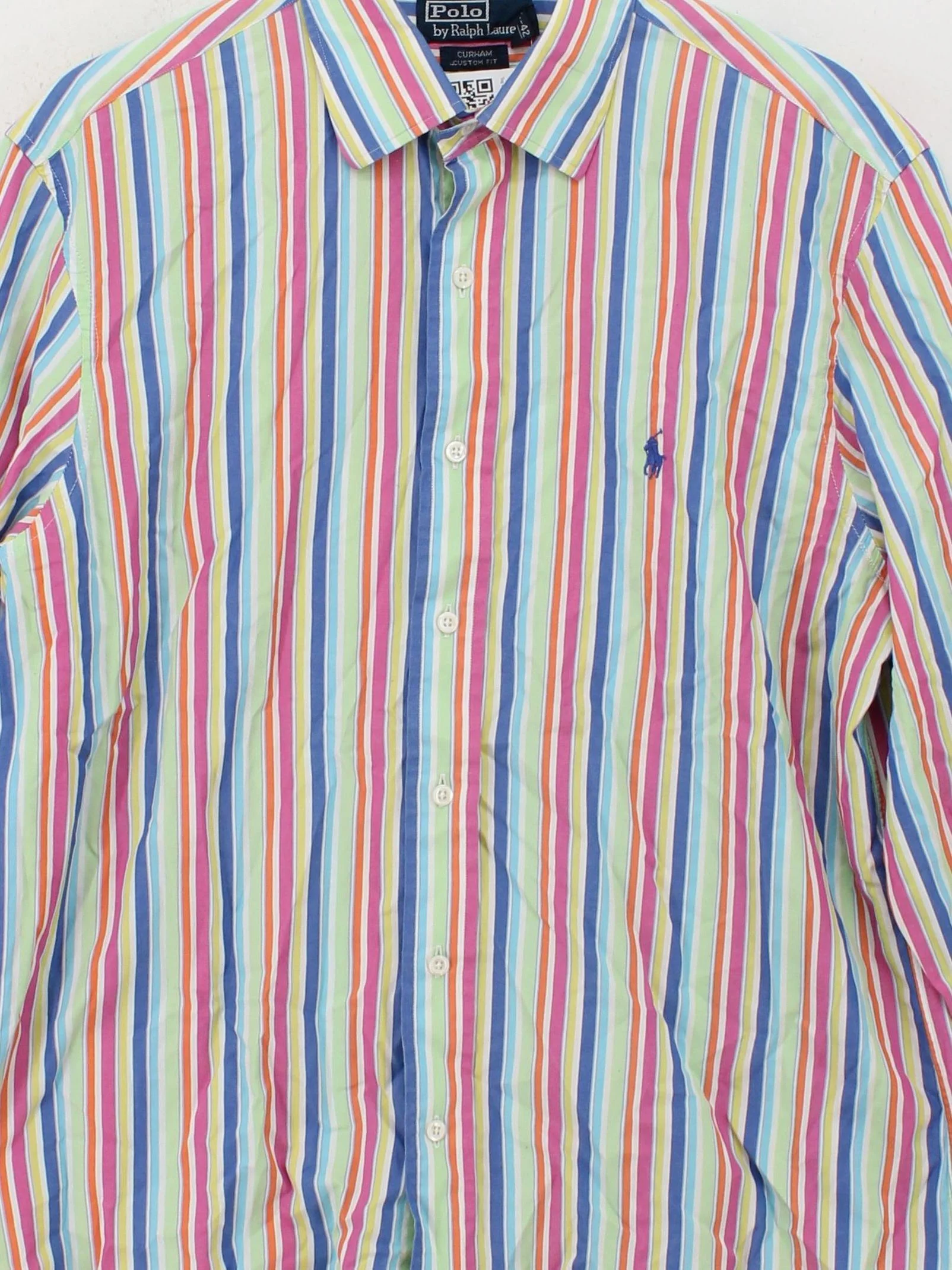 Polo Ralph Lauren Men's Shirt L Multi Striped 100% Cotton Basic - Image 3