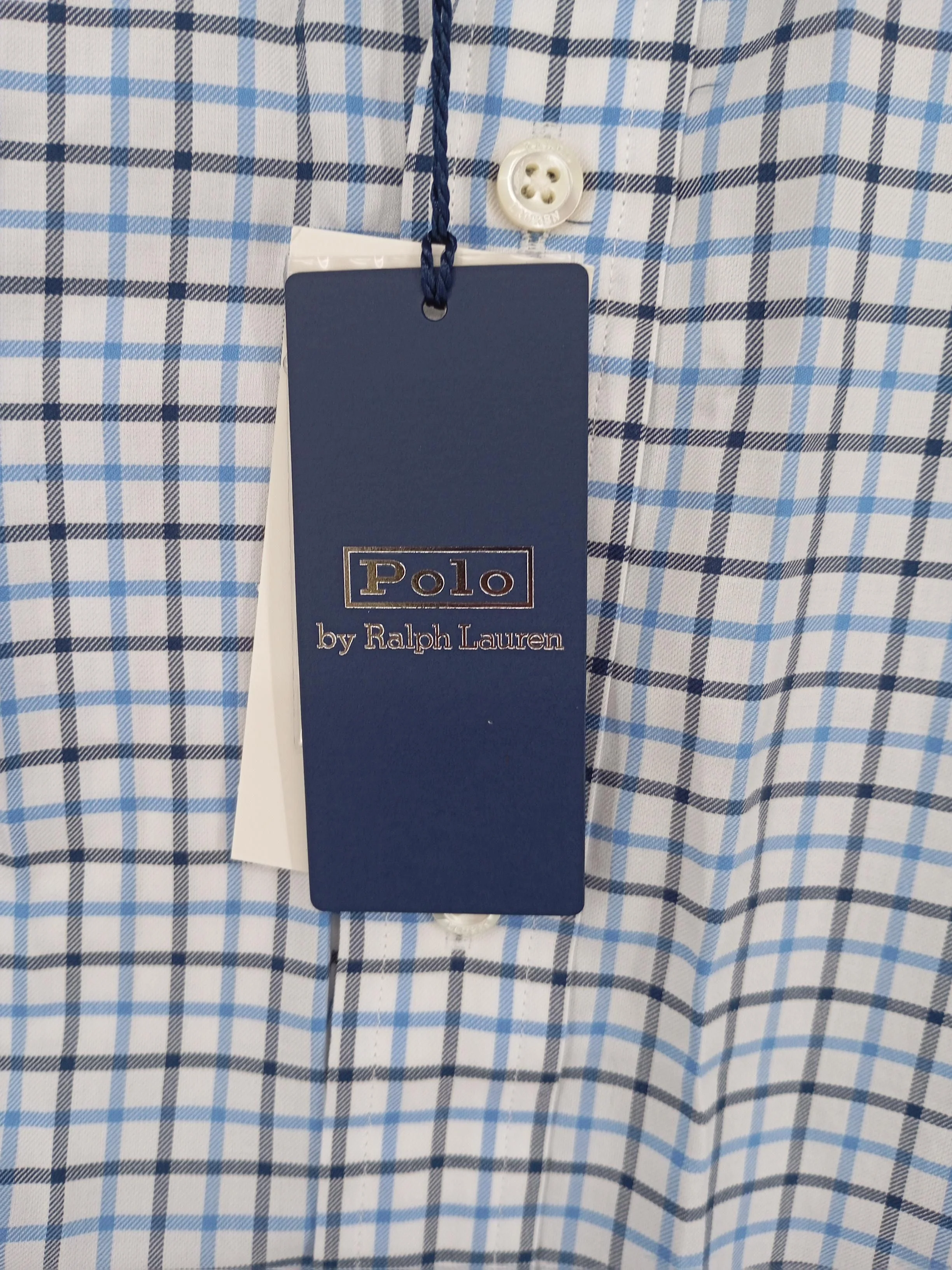 Polo Ralph Lauren Men's Shirt XL Blue Checkered 100% Cotton Basic - Image 7