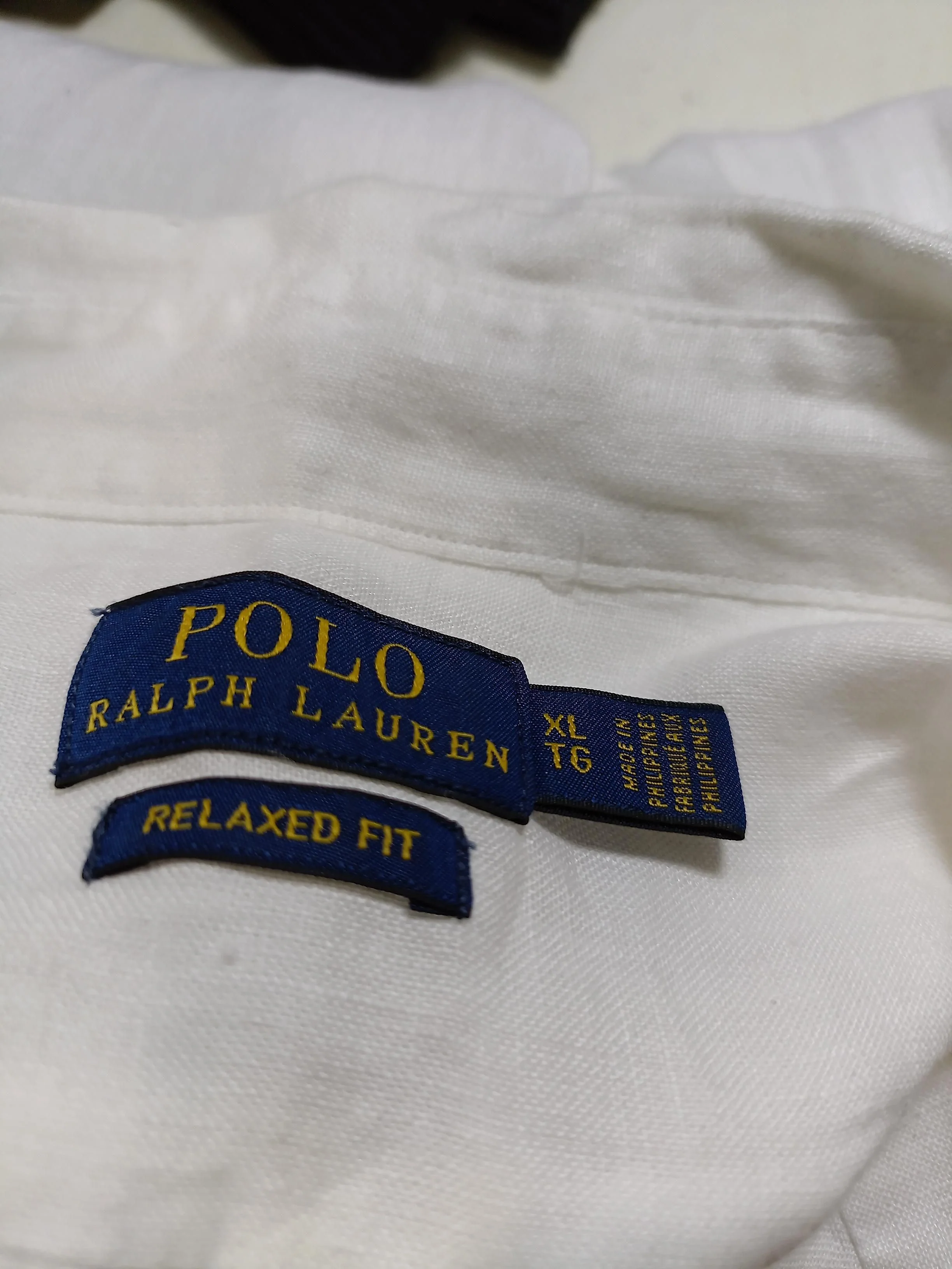 Polo Ralph Lauren Men's Shirt XL White 100% Linen Basic - Image 6