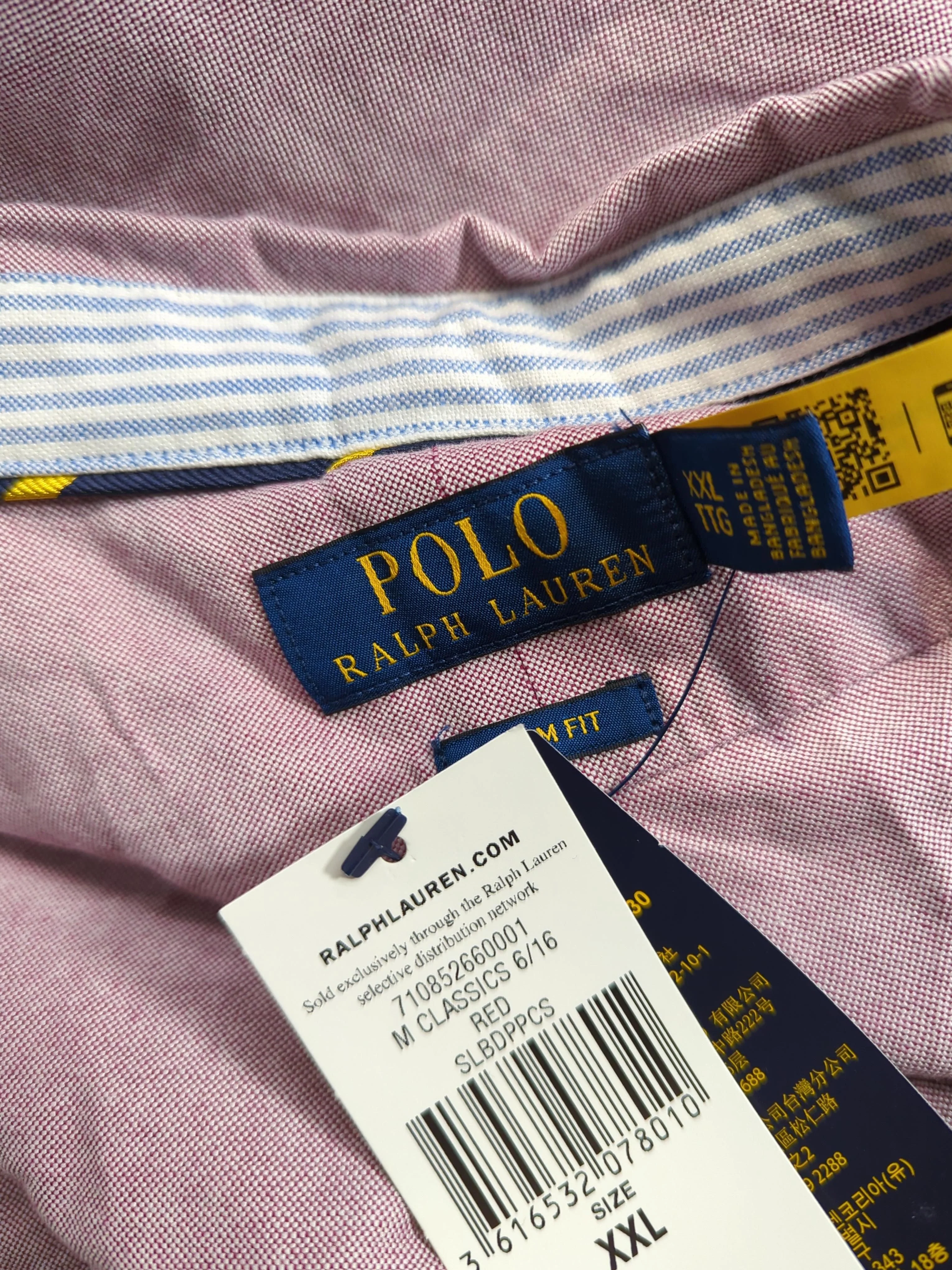 Polo Ralph Lauren Men's Shirt XXL Red 100% Cotton Basic - Image 5