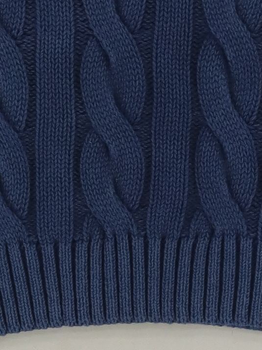 Polo Ralph Lauren Women's Jumper S Blue 100% Cotton Round Neck Vest - Image 4