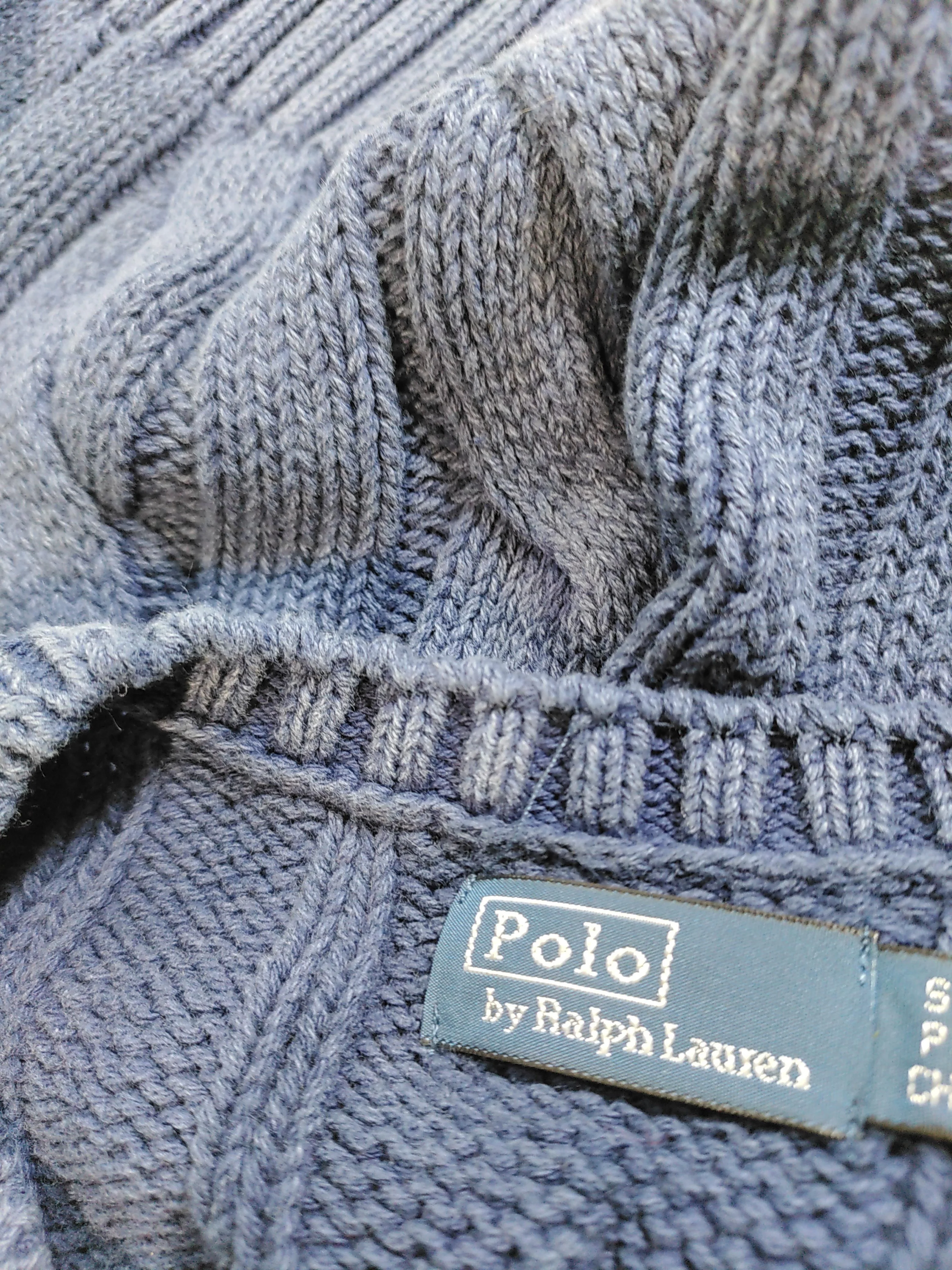 Polo Ralph Lauren Women's Jumper S Blue 100% Cotton Round Neck Vest - Image 5