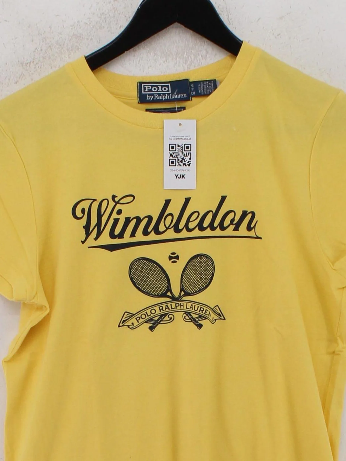 Polo Ralph Lauren Women's T-Shirt S Yellow 100% Cotton Basic - Image 3
