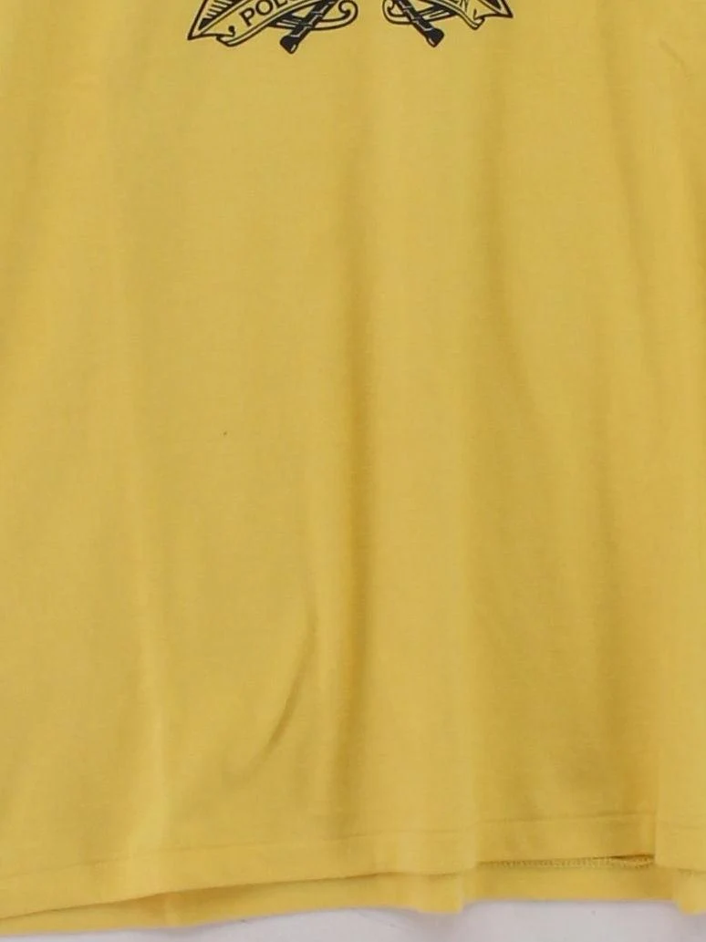 Polo Ralph Lauren Women's T-Shirt S Yellow 100% Cotton Basic - Image 4