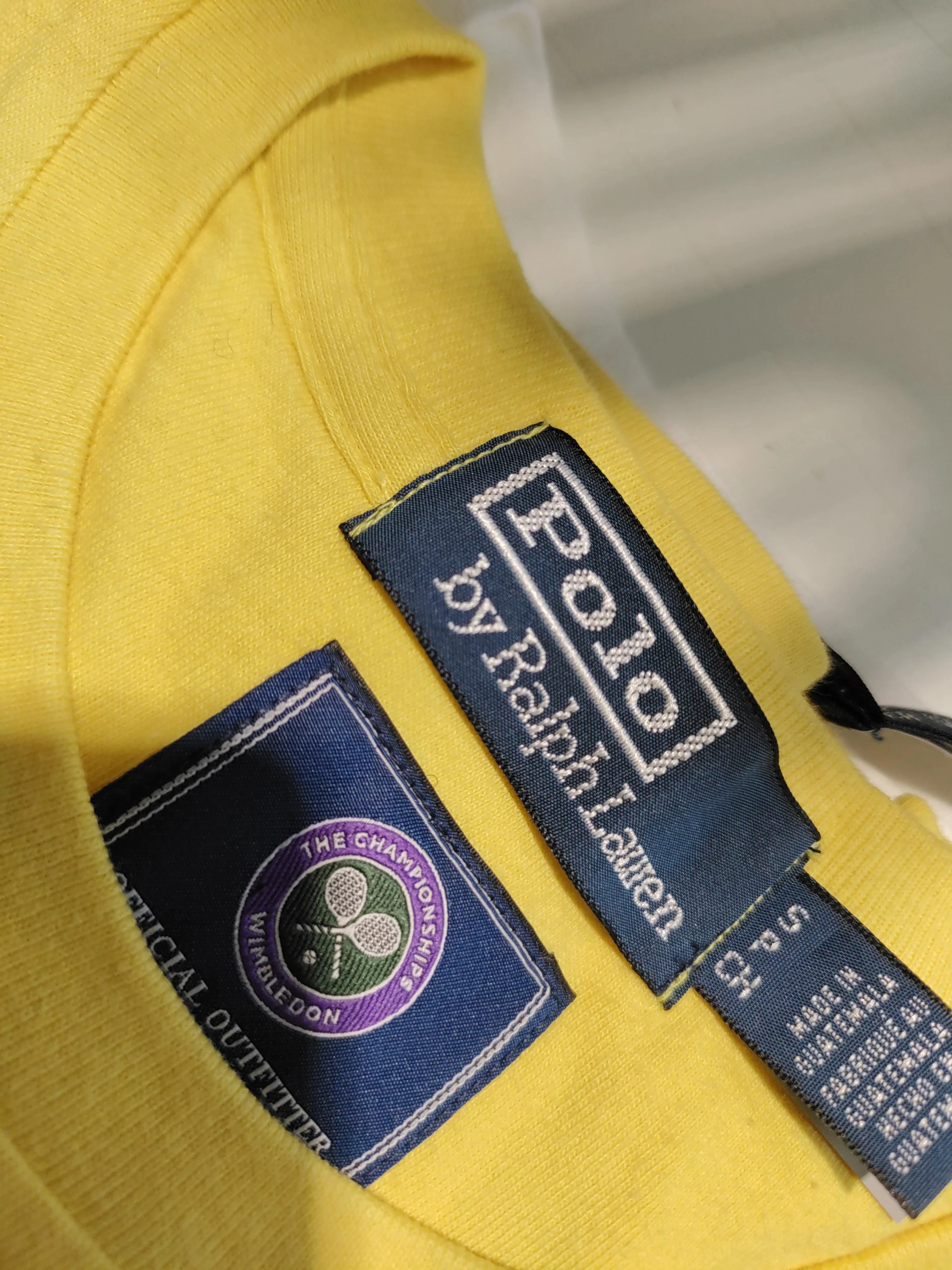 Polo Ralph Lauren Women's T-Shirt S Yellow 100% Cotton Basic - Image 5