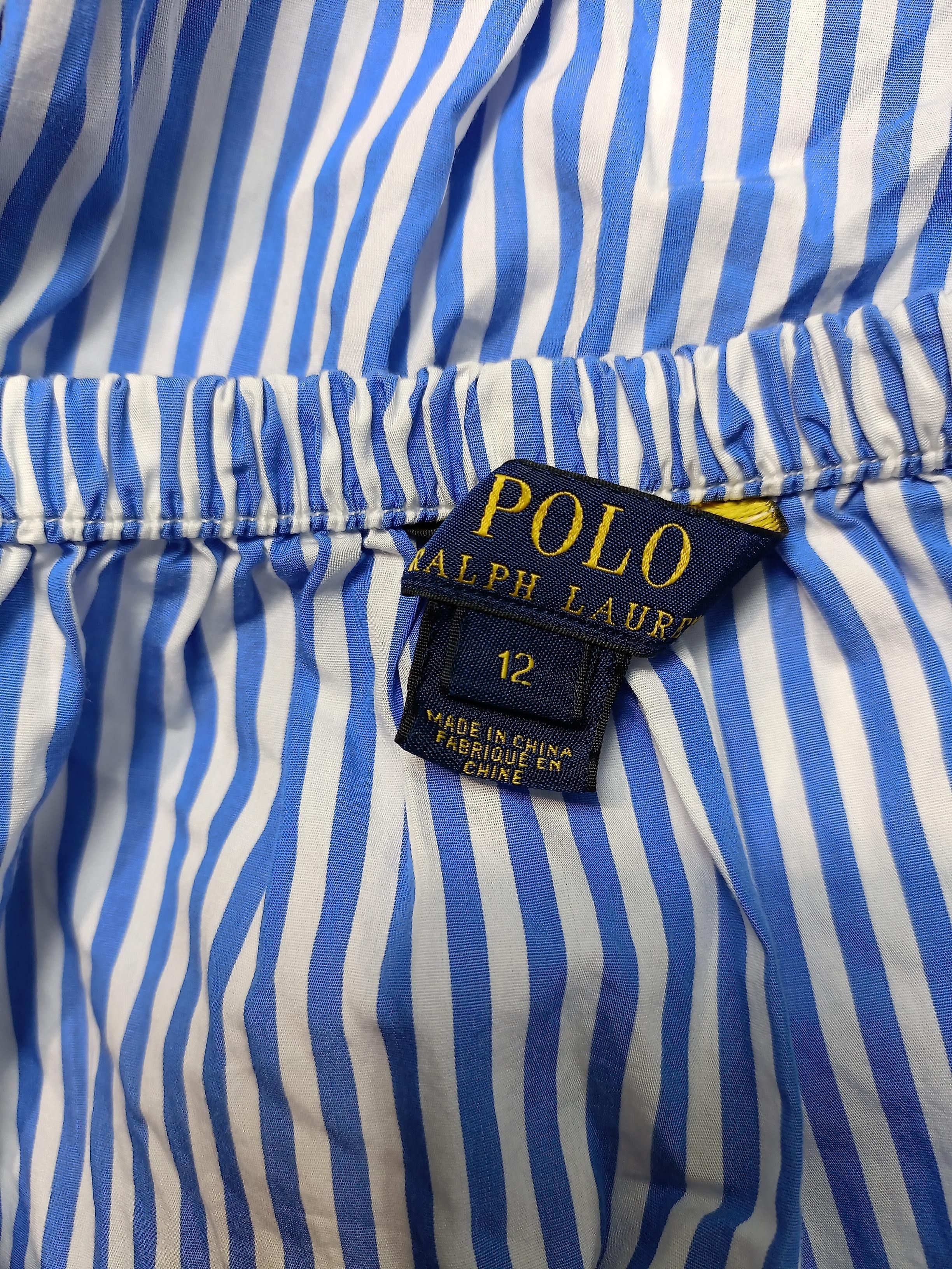 Polo Ralph Lauren Women's Top UK 12 Blue 100% Cotton Basic - Image 5