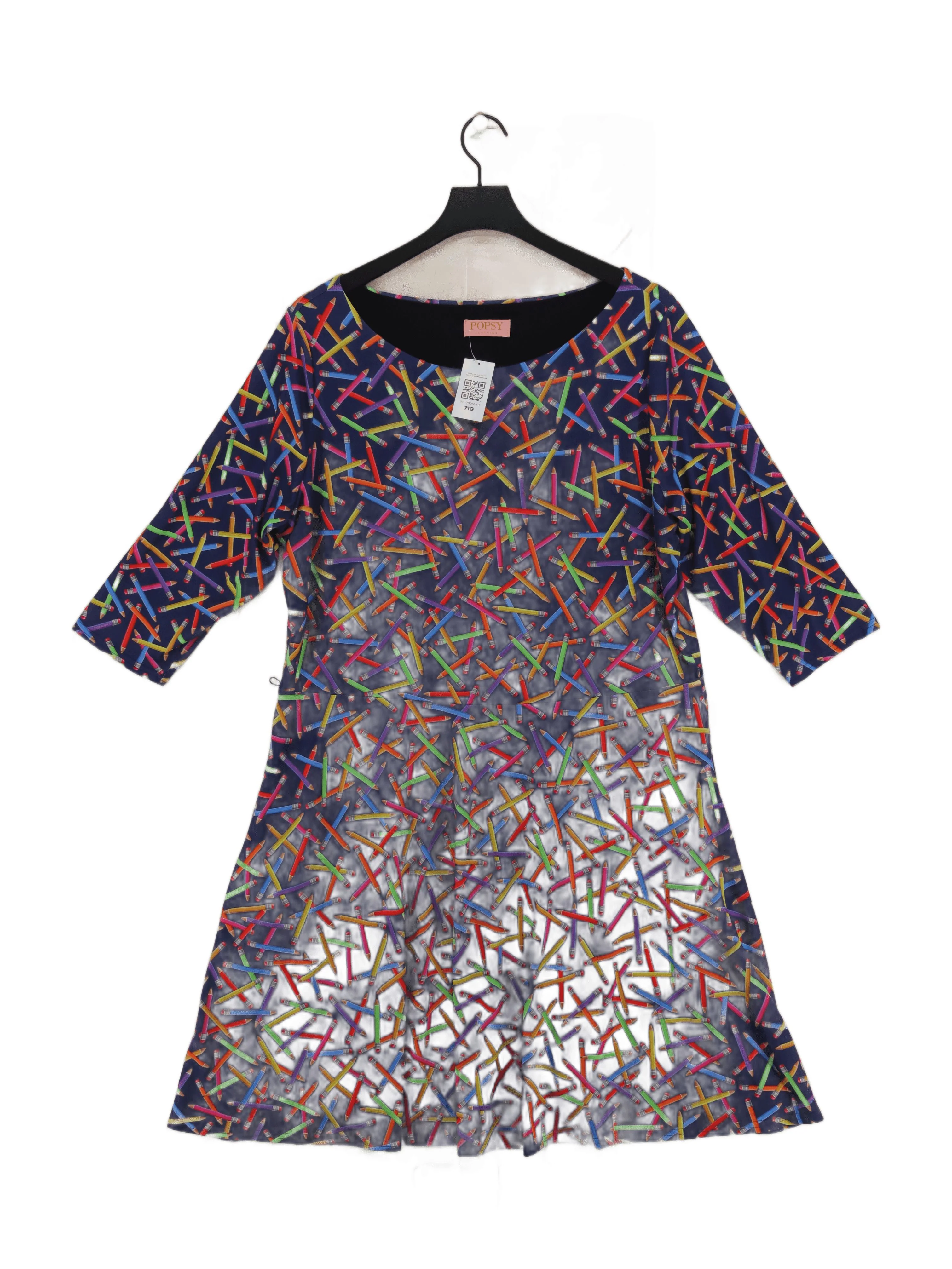 Popsy Skater Mini Dress UK20 in Multi