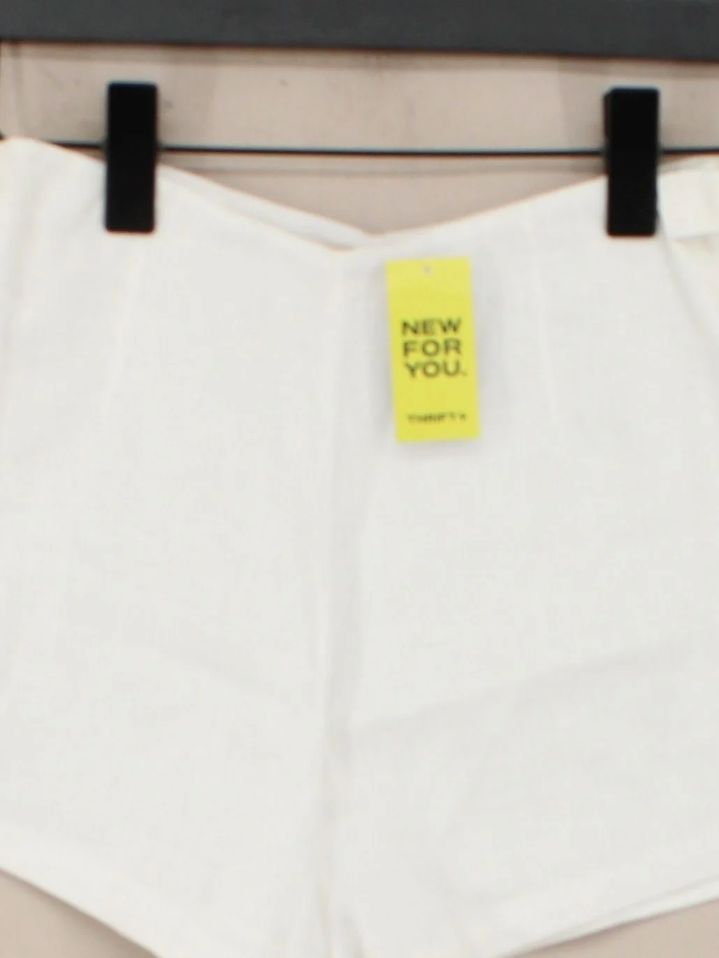 Posse Women's Shorts XS White Linen with Cotton Cut-Off - Image 3