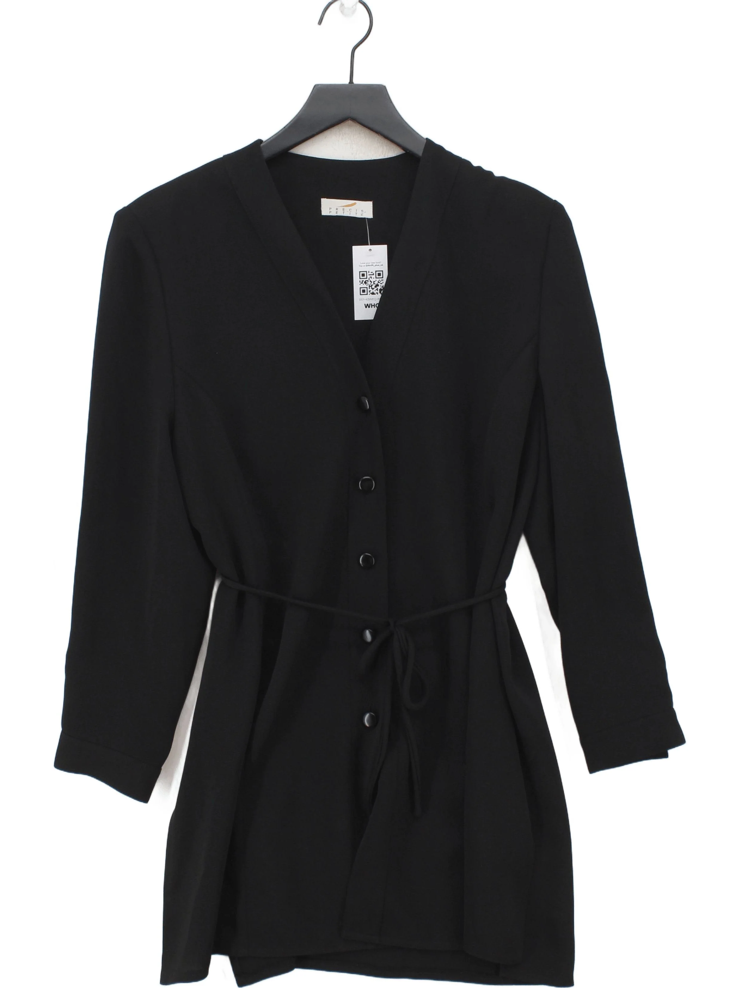 Precis Petite Shirt Mini Dress UK14 in Black