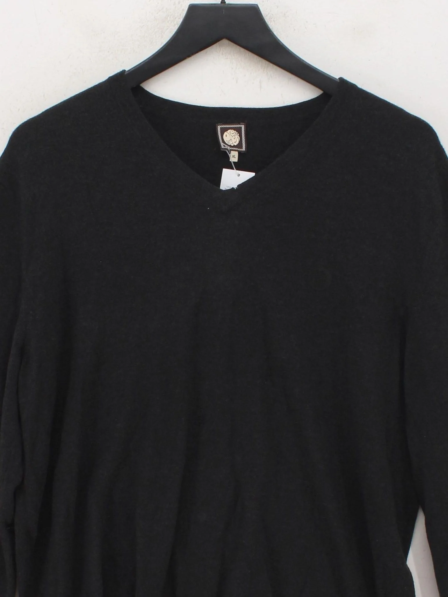 Pretty Green Men's Jumper XL Black Wool with Acrylic V-Neck Pullover - Image 3