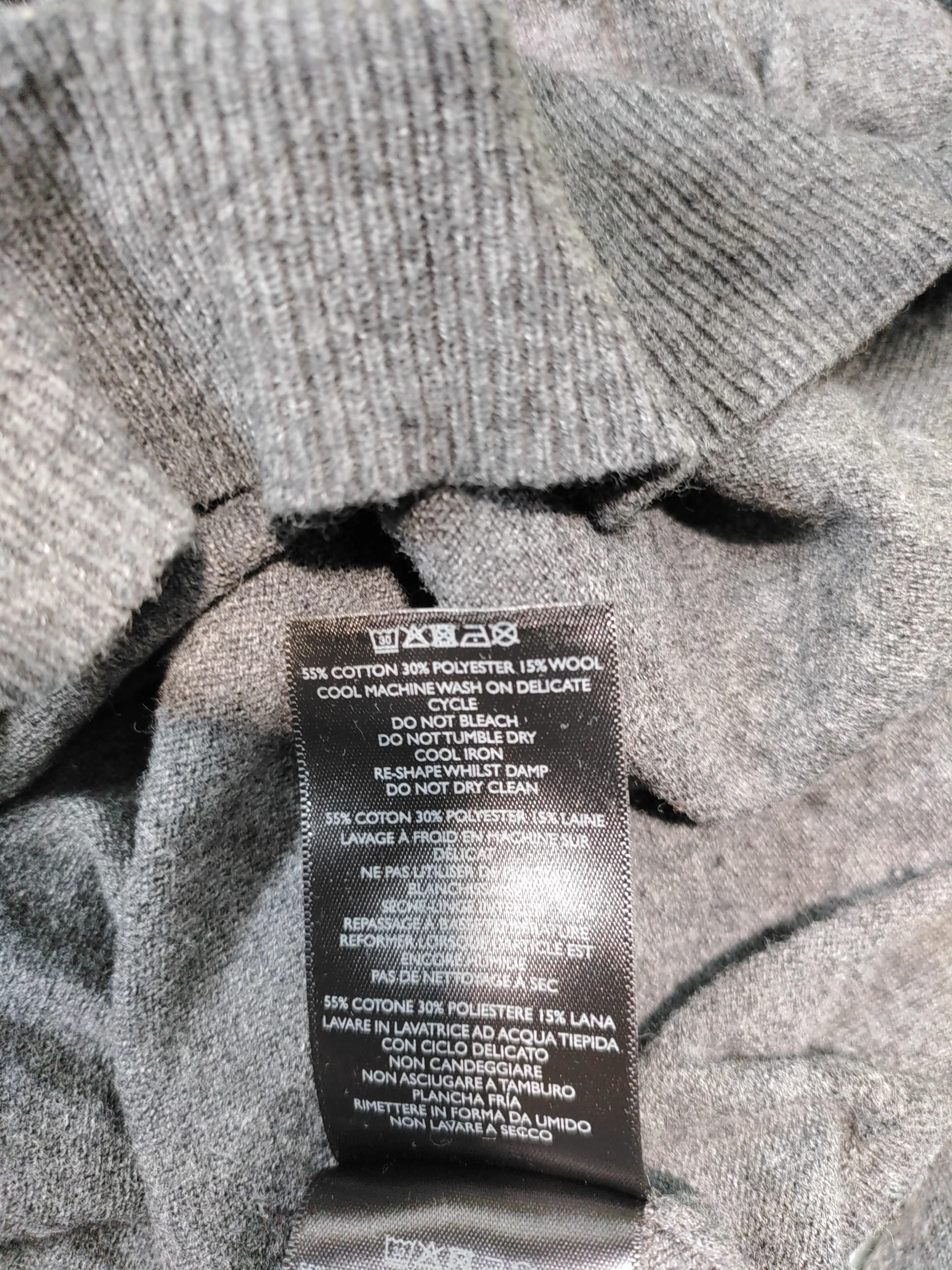 Pretty Green Men's Jumper XL Grey Cotton with Polyester, Wool Crew Neck Pullover - Image 6