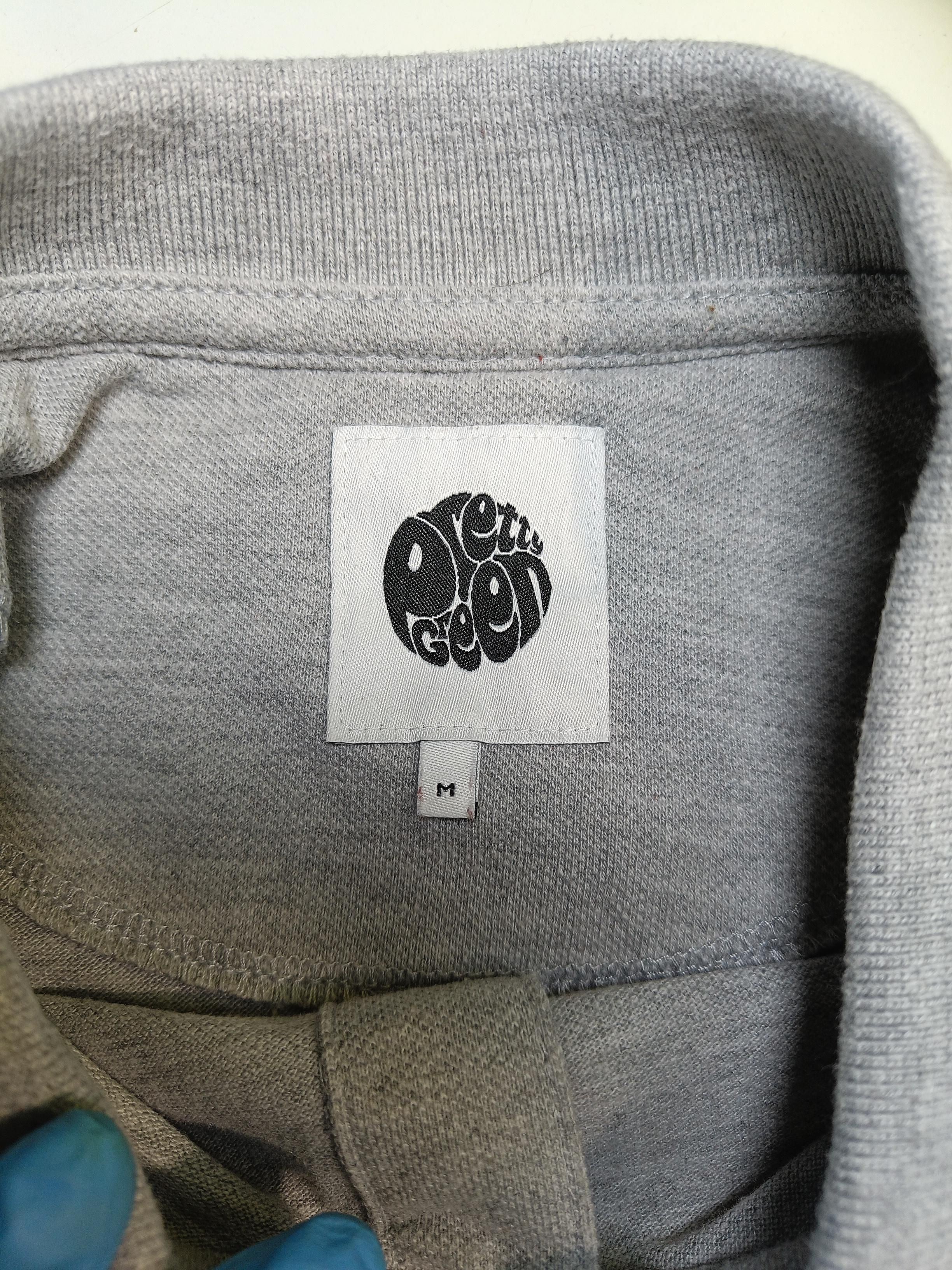 Pretty Green Men's Polo M Grey Polyester with Cotton Basic - Image 5