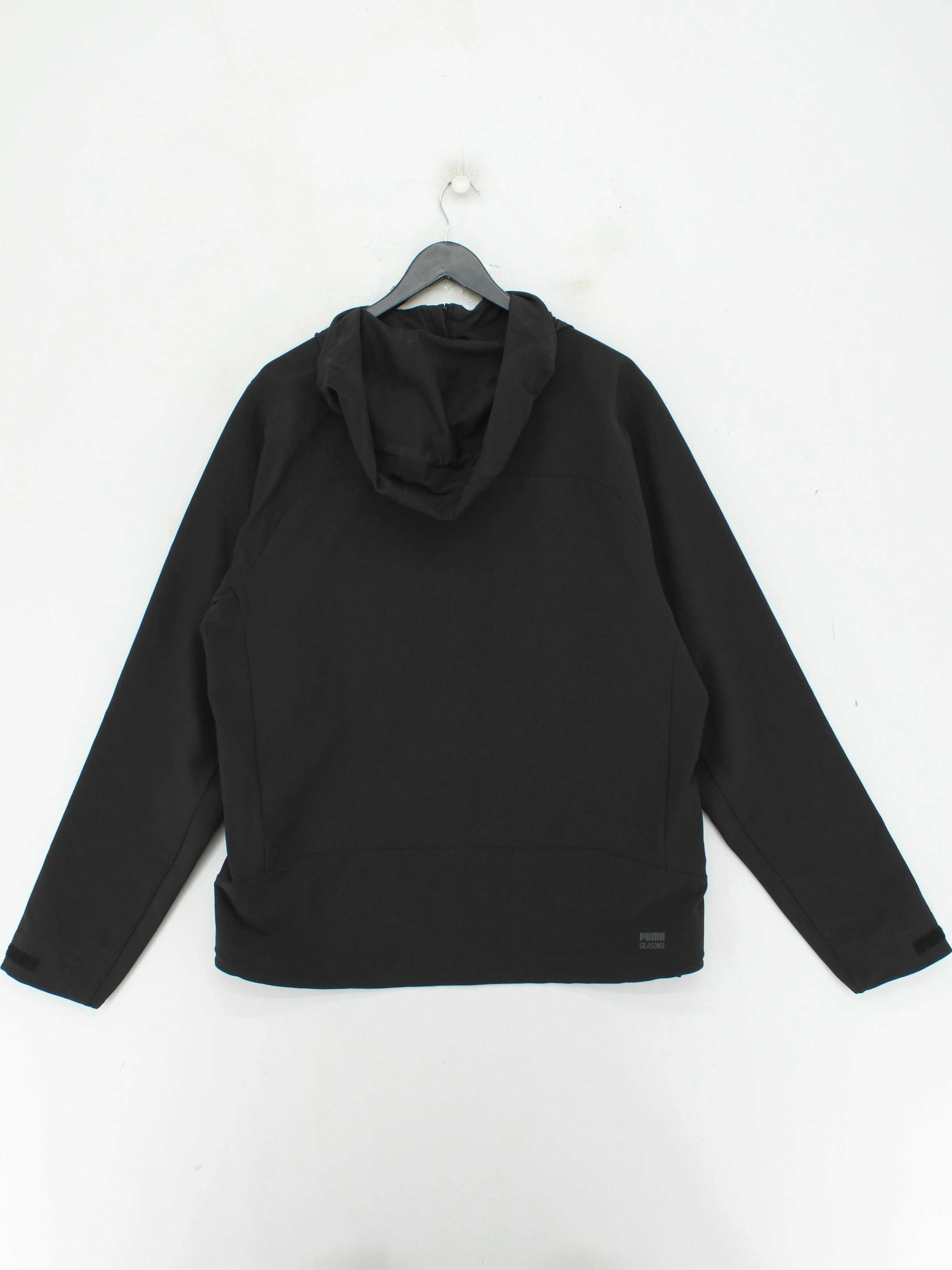 Puma Men's Hoodie L Black Polyester with Elastane Pullover - Image 2