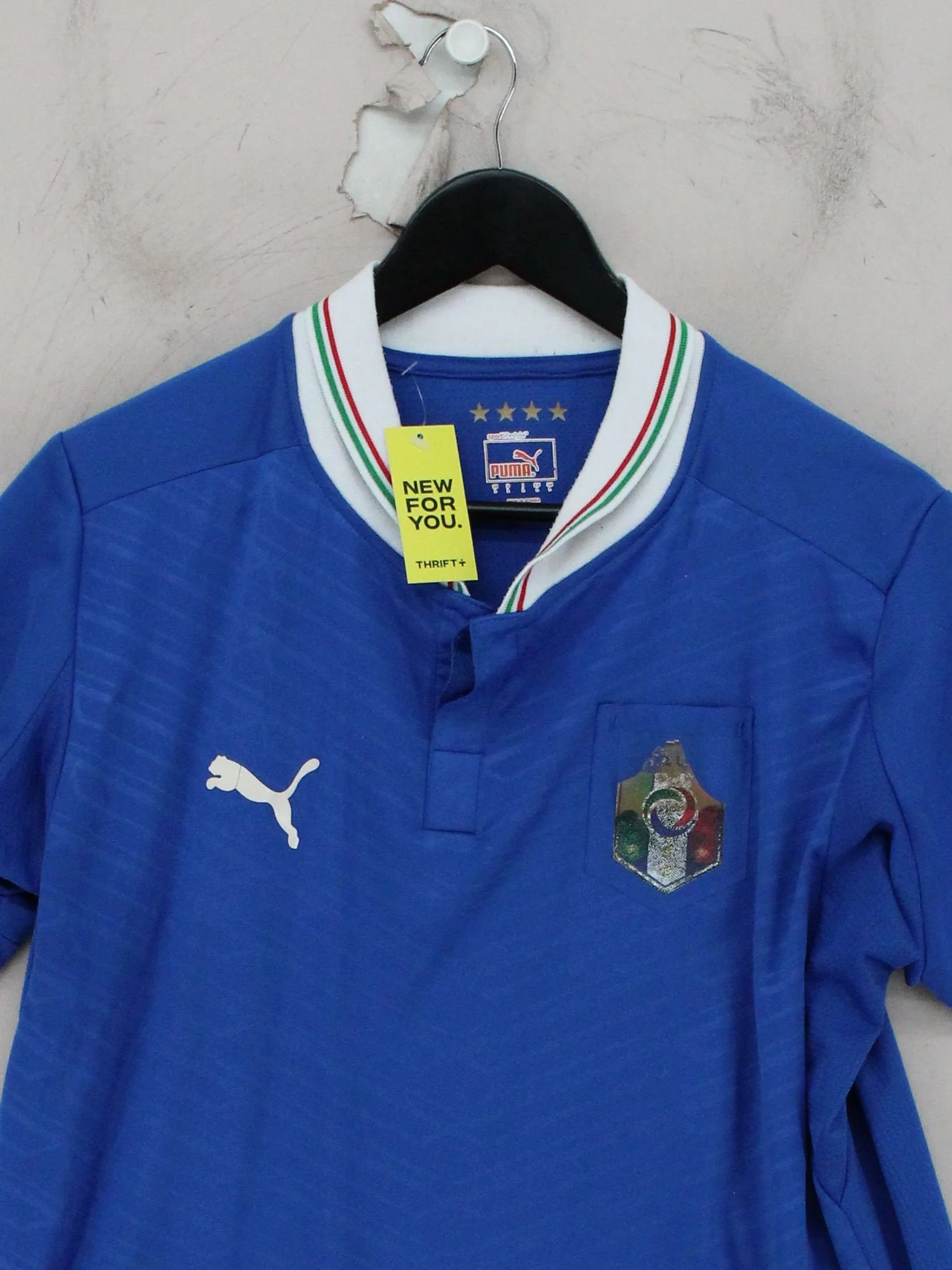 Puma Men's Polo L Blue 100% Polyester Collared Basic - Image 3