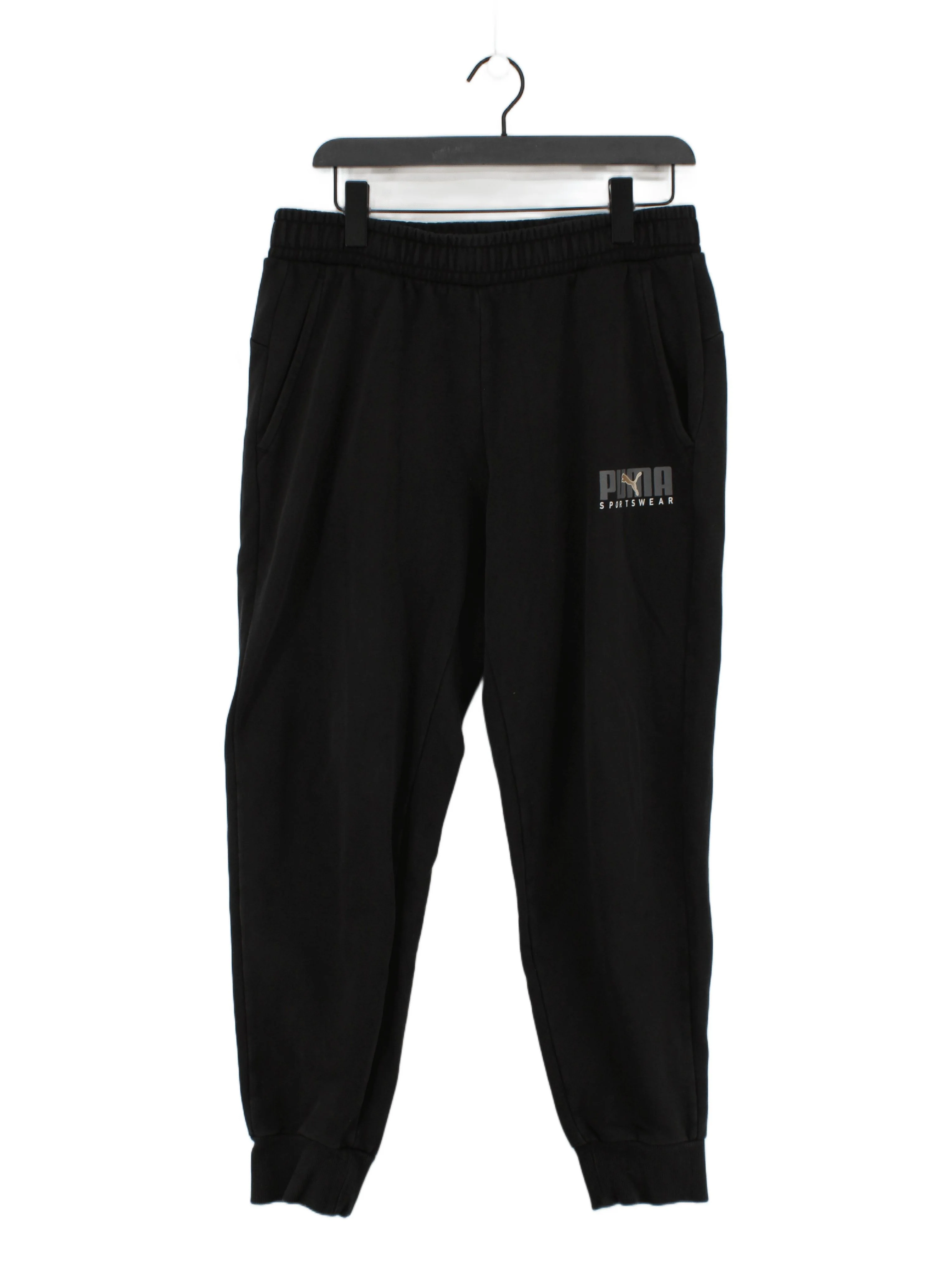 Puma Men's Sports Bottoms L Black 100% Other Sweatpants