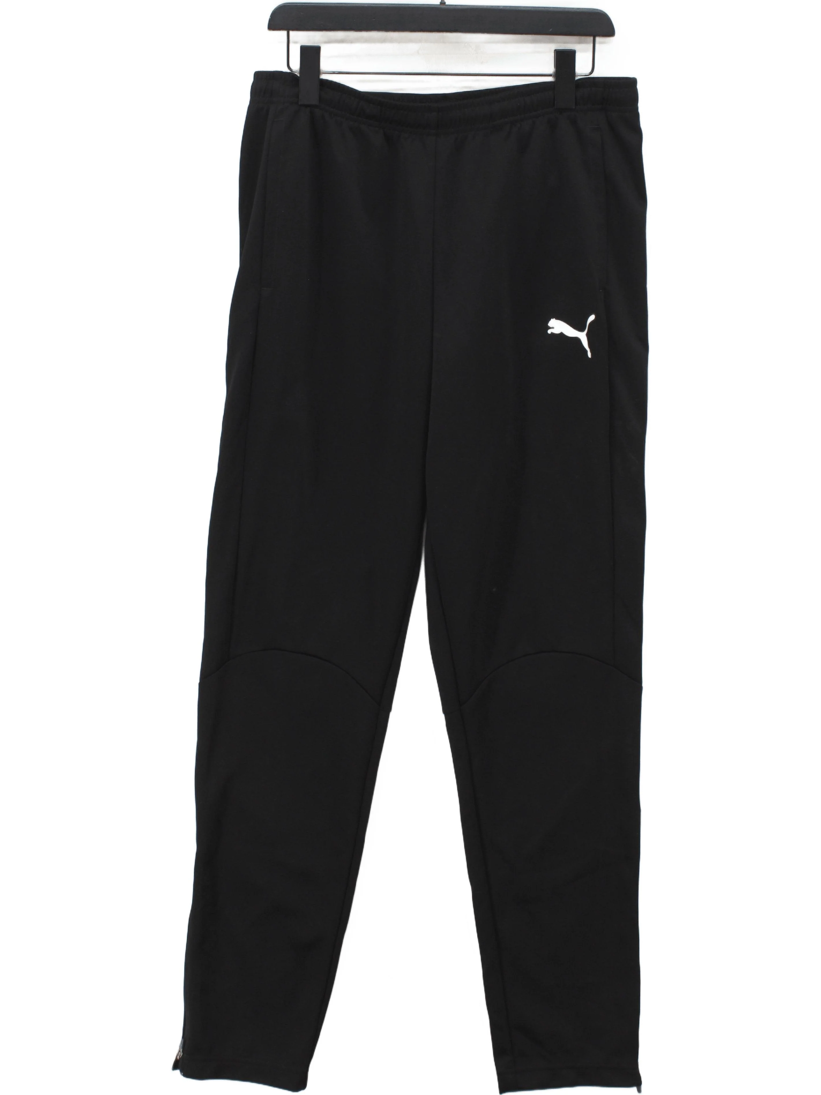 Puma Men's Sports Bottoms L Black 100% Other Sweatpants