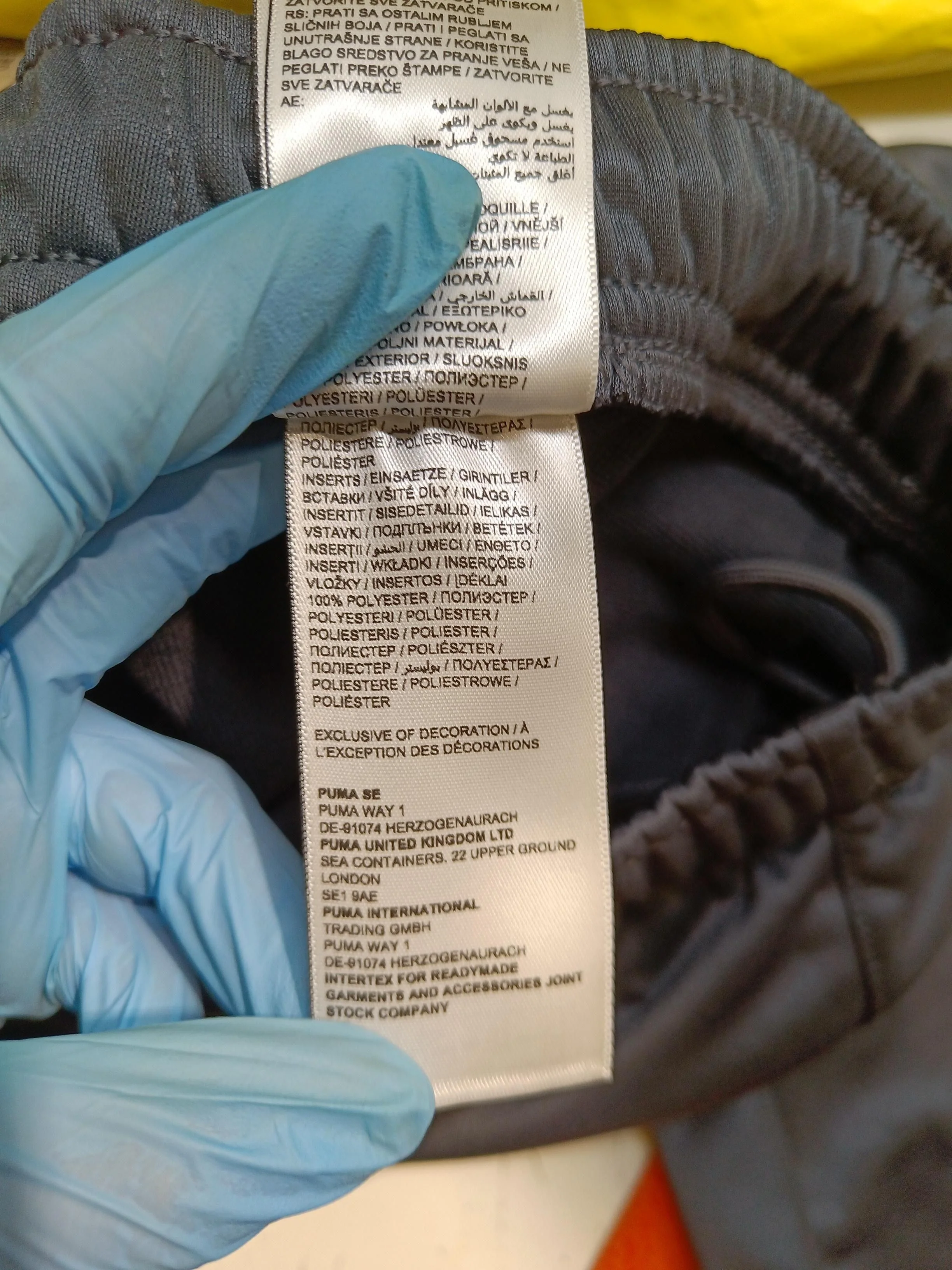 Puma Men's Sports Bottoms XL Grey 100% Polyester Sweatpants - Image 6