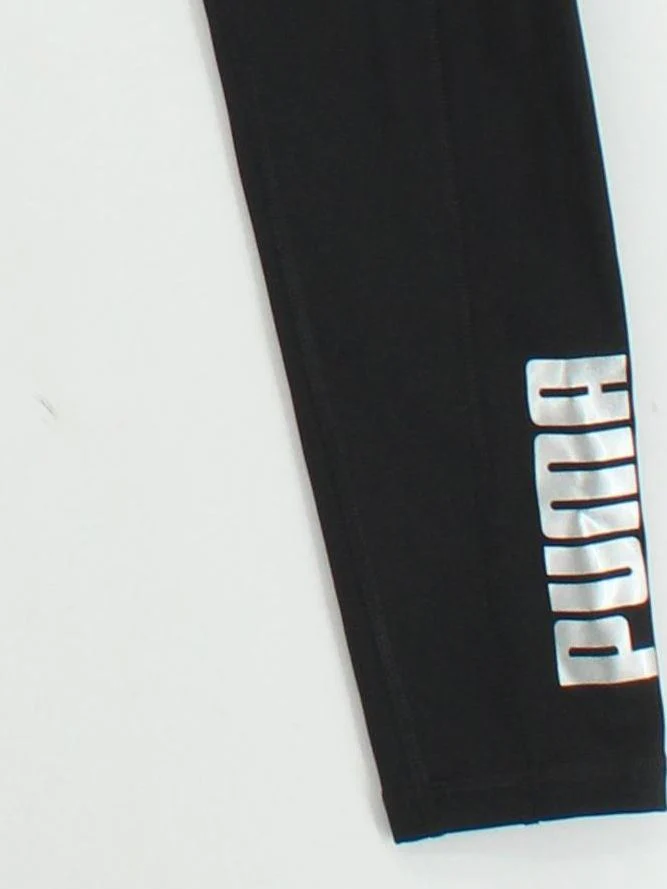Puma Women's Leggings XS Black Graphic Nylon with Elastane Full length - Image 4