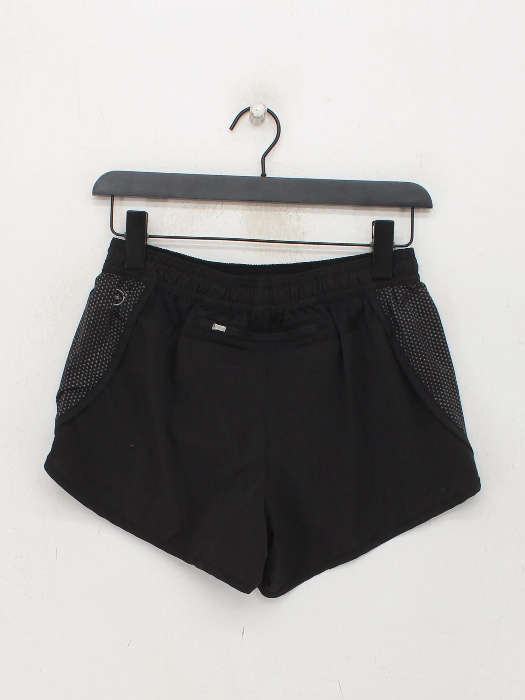 Puma Women's Shorts UK 10 Black Polyester with Elastane Mom - Image 2