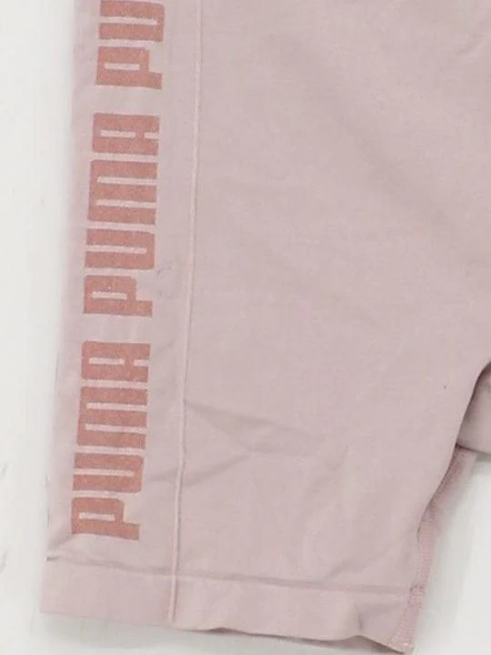 Puma Women's Shorts XS Pink Polyester with Nylon, Elastane Sweat - Image 4