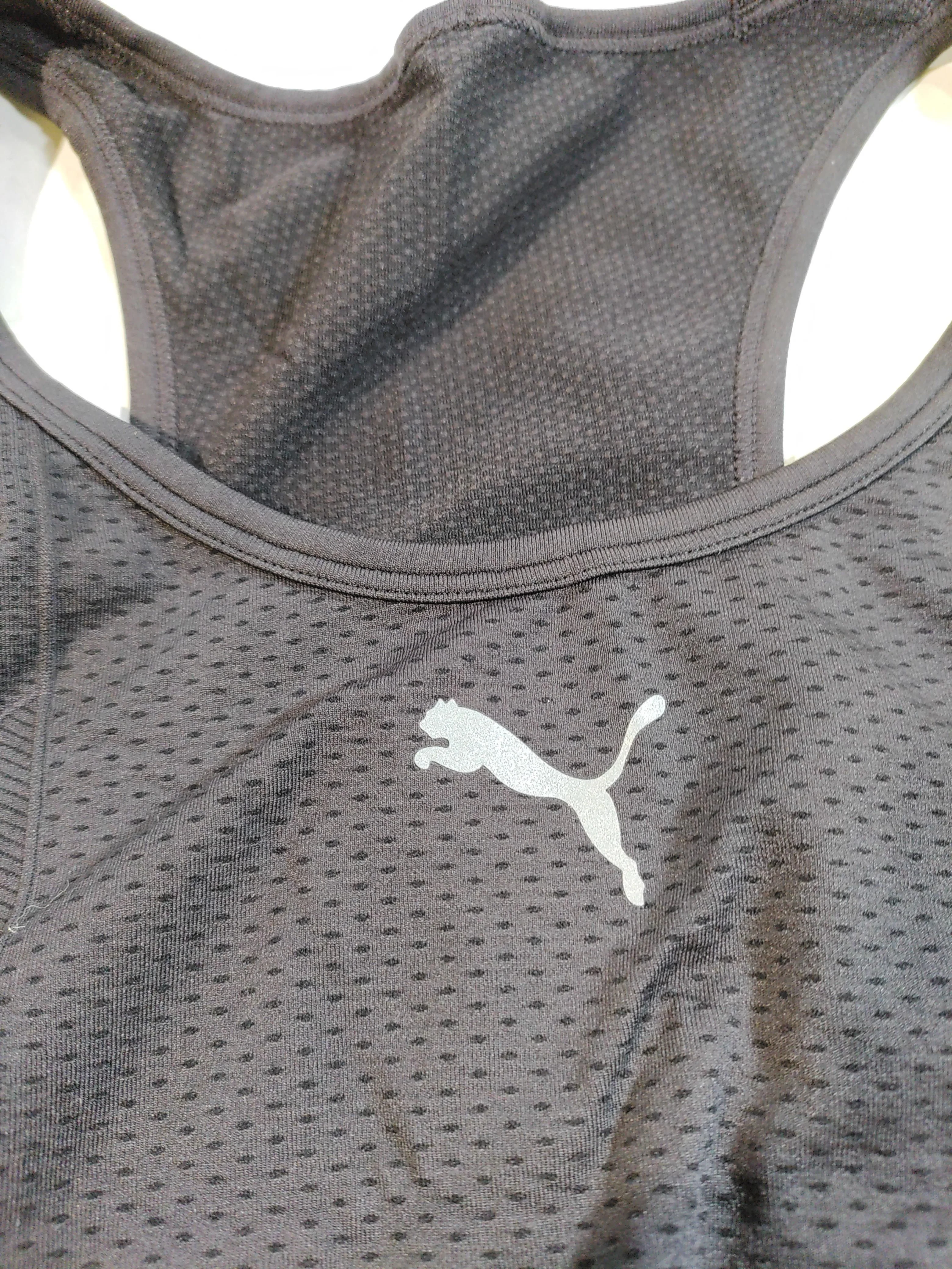 Puma Women's T-Shirt L Black Nylon with Elastane Sleeveless Basic - Image 5