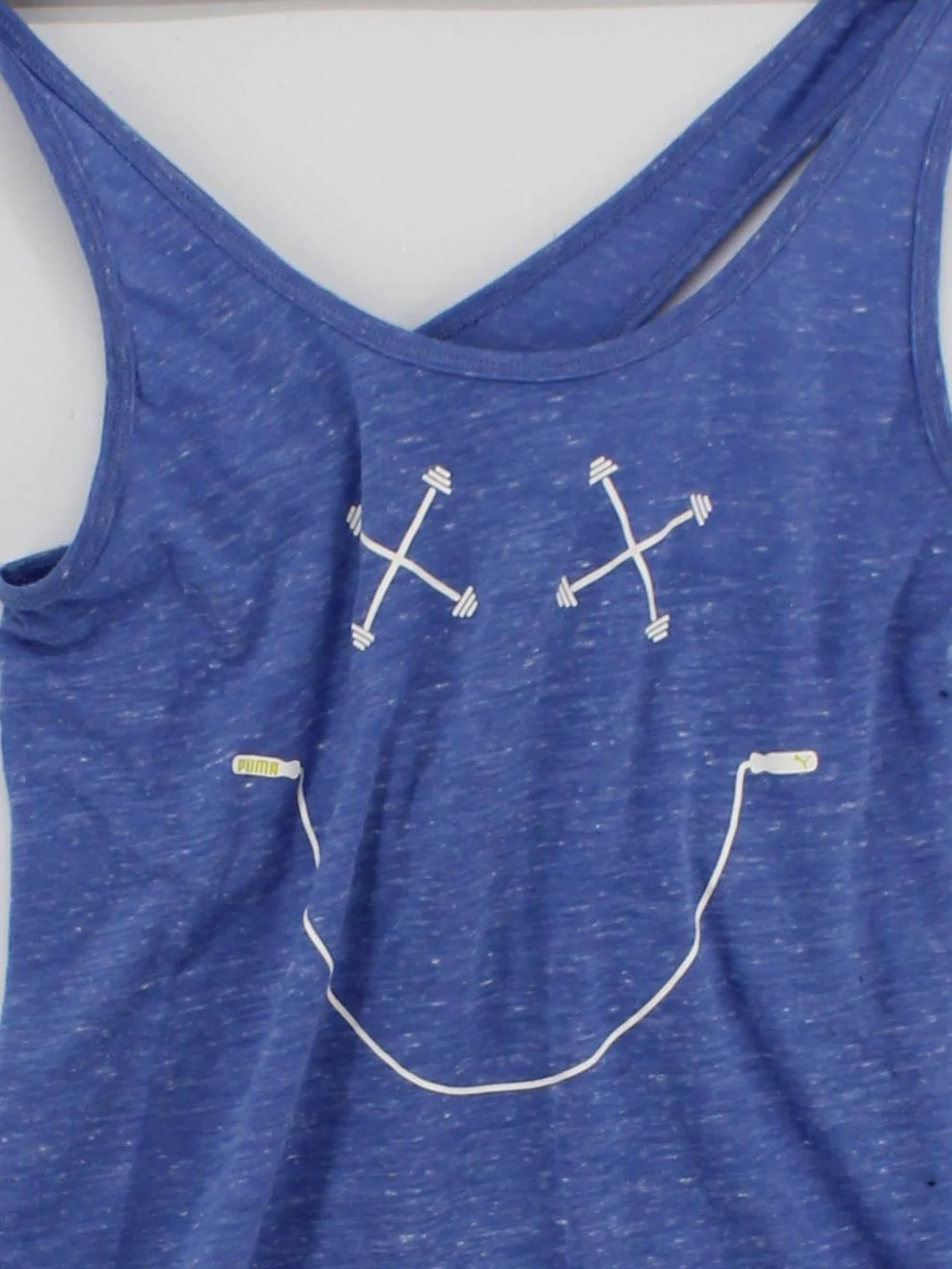 Puma Women's T-Shirt S Blue Polyester with Cotton Basic - Image 3