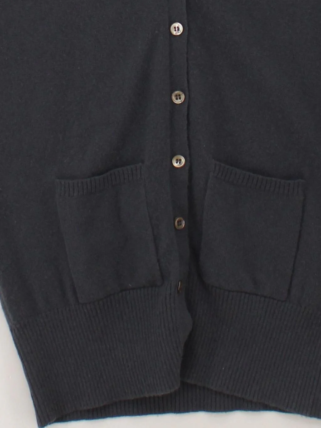 Pure Collection Women's Cardigan UK 8 Grey 100% Cashmere V-Neck Cardigan - Image 4